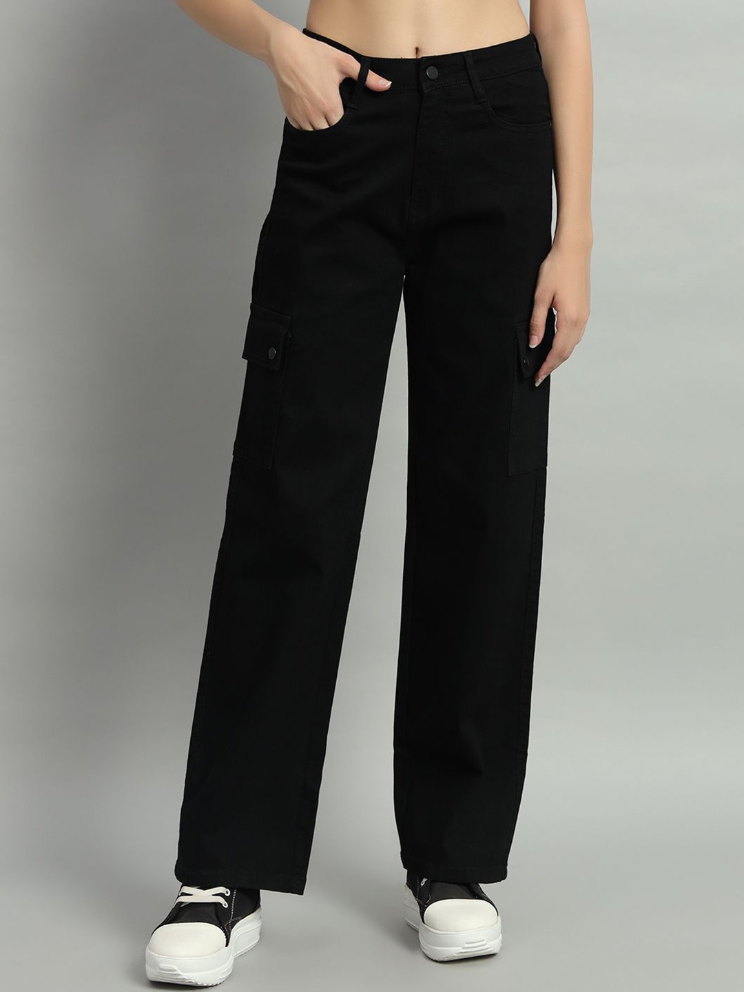 

AECK Women Original Regular Fit Jeans, Black