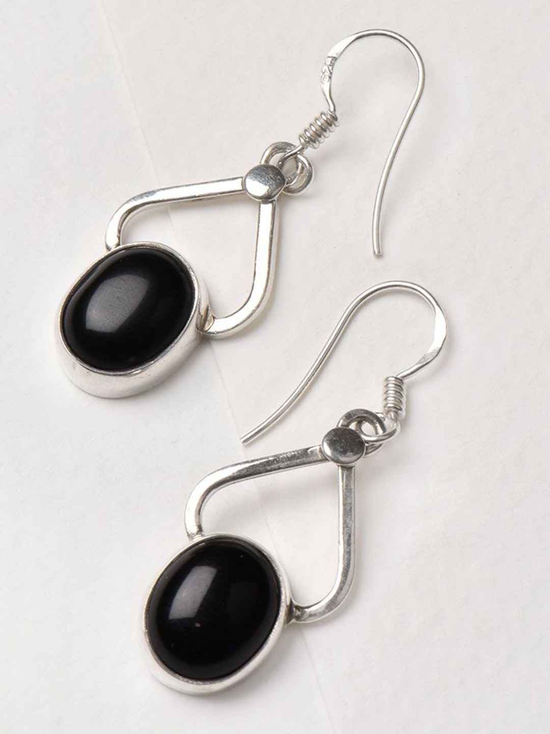 

Indianshelf 92.5 Sterling Silver Stones Studded Drop Earrings
