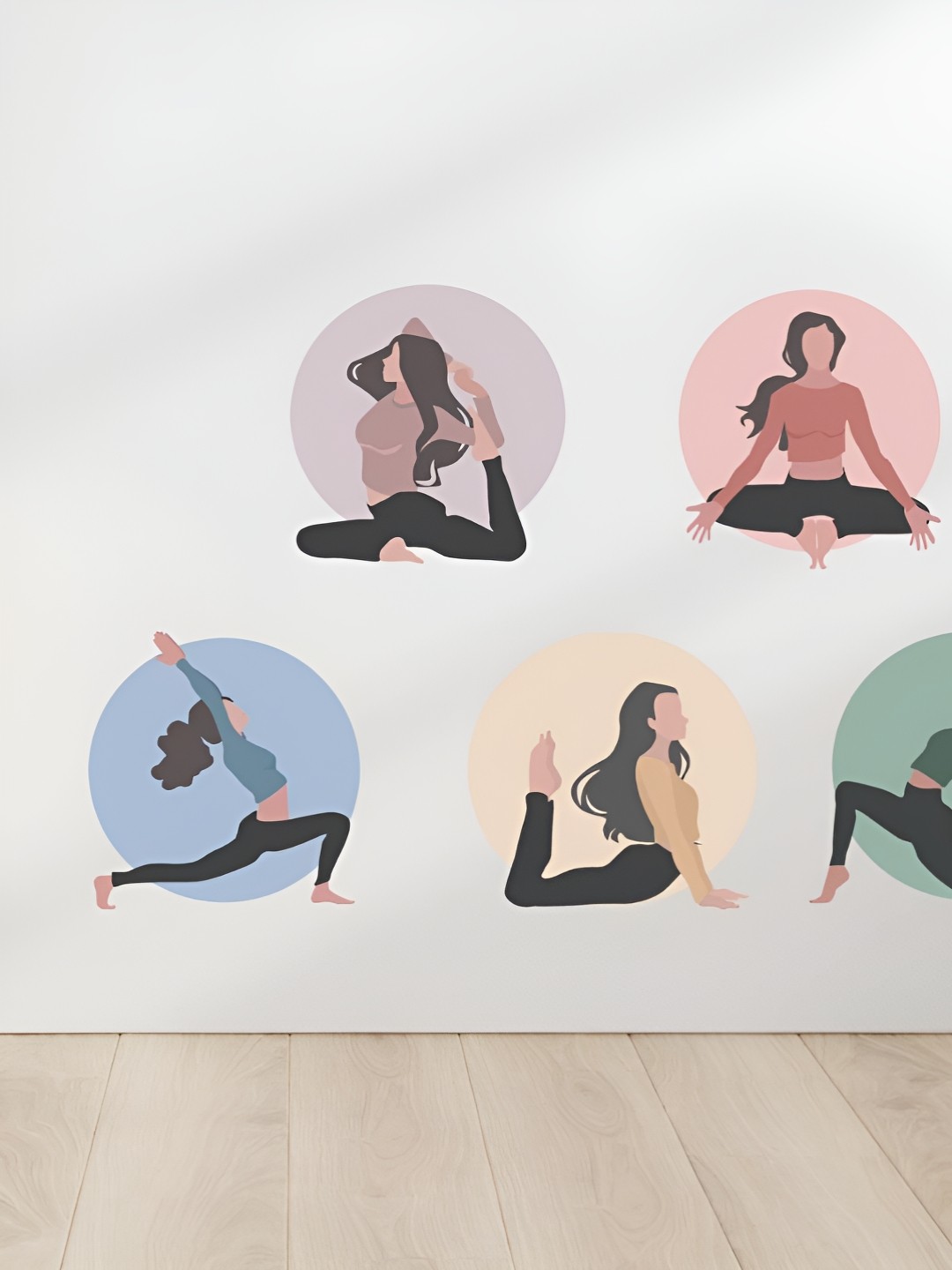 

CVANU Green & Blue Printed Self-Adhesive Wall Sticker