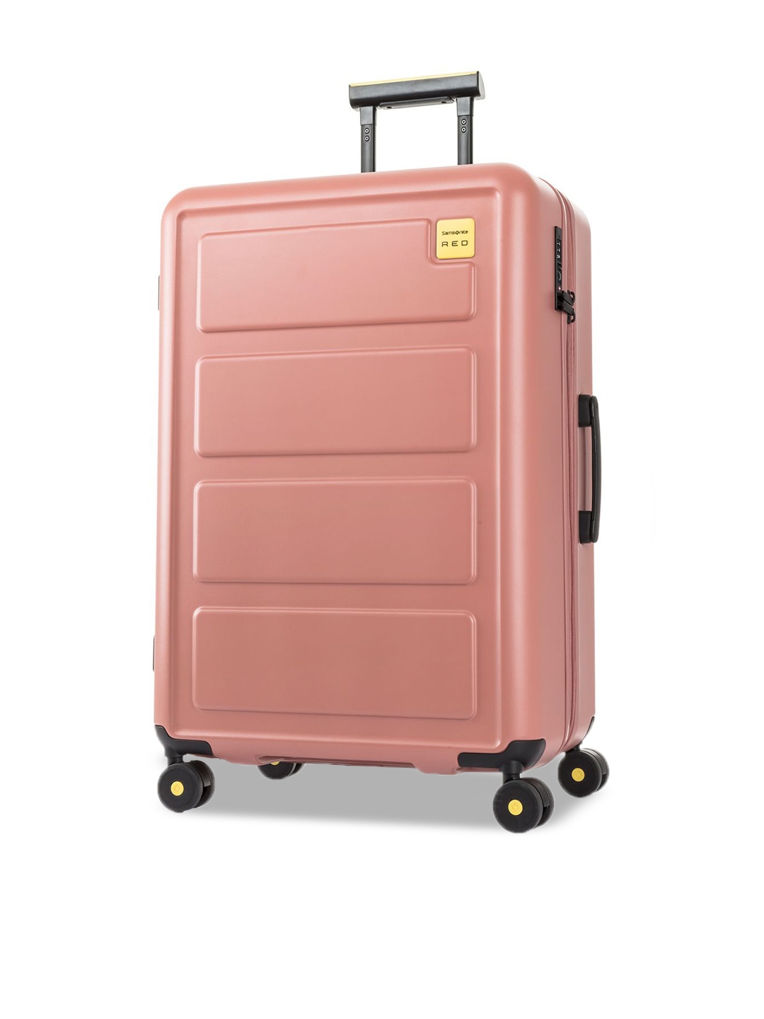 

Samsonite RED TOIIS L Textured Hard-Sided Trolley Bag, Pink