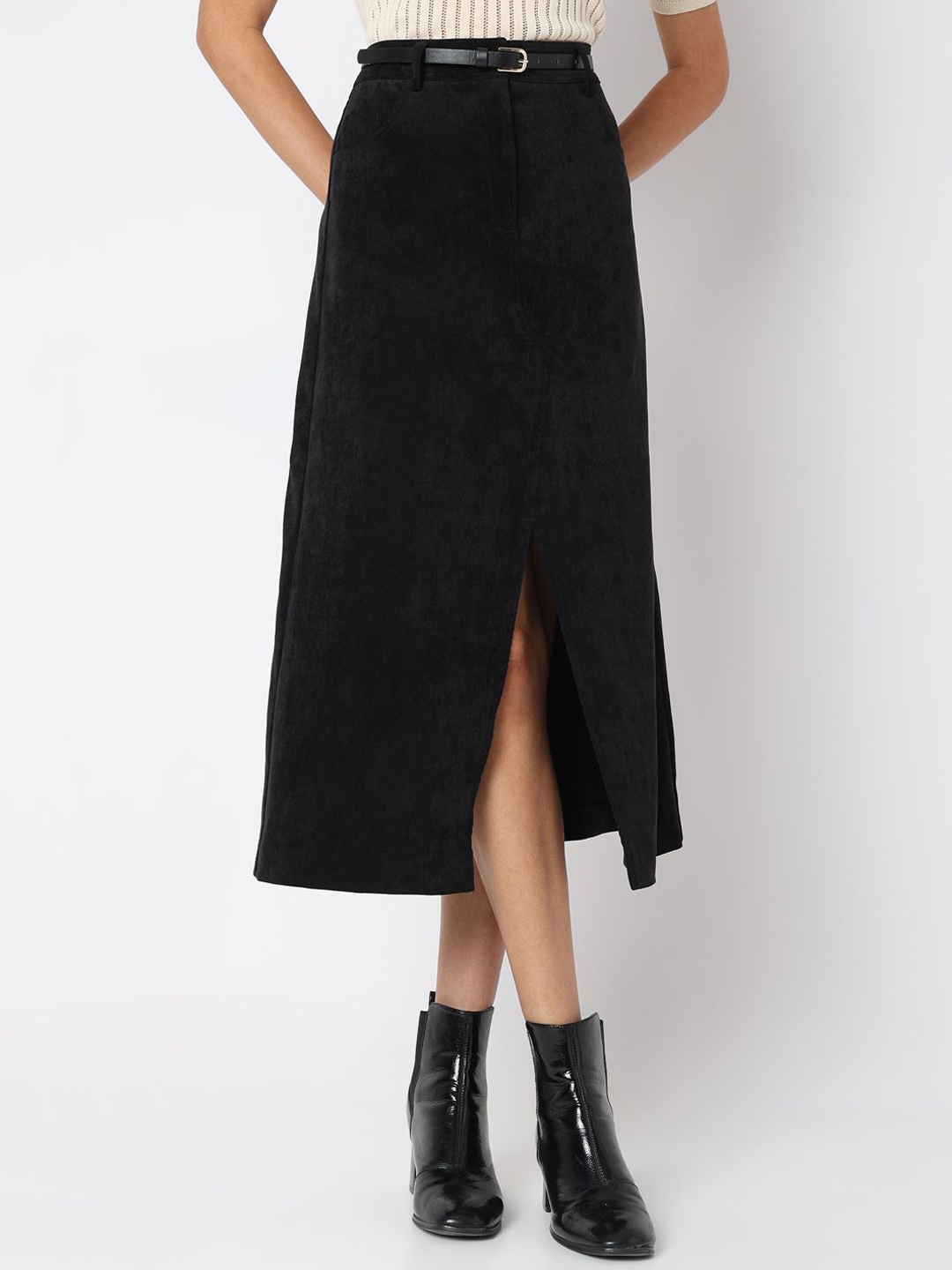 

Vero Moda Straight Midi Skirt, Black