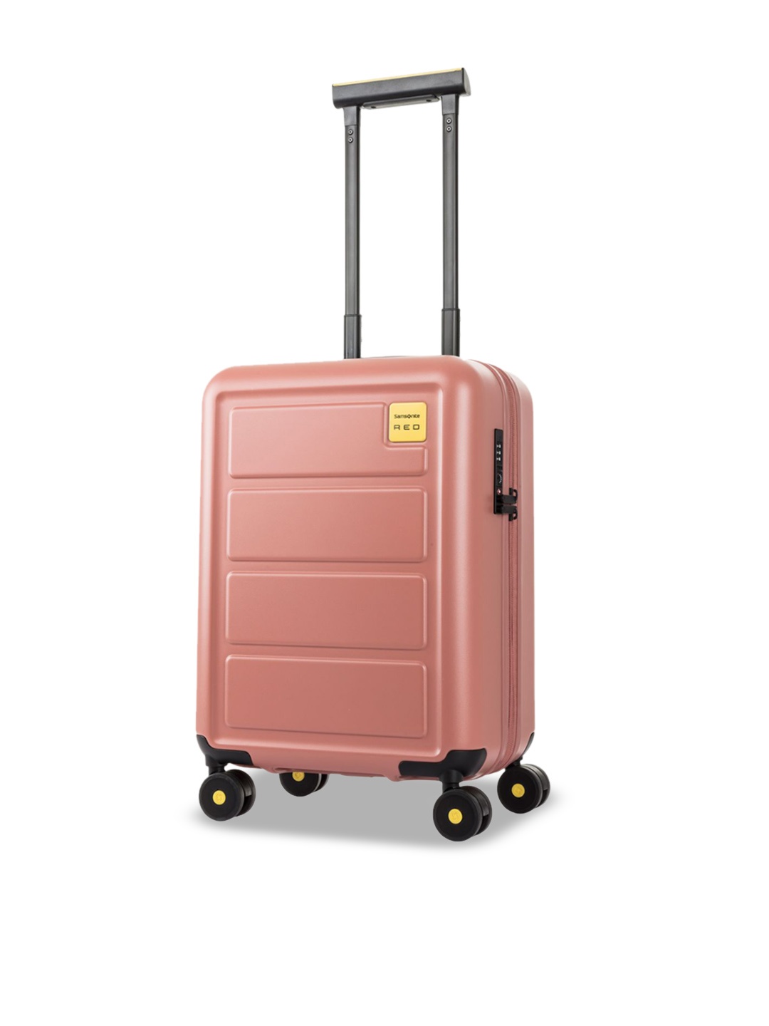 

Samsonite RED TOIIS L Textured Expandable Hard-Sided Trolley Bag, Pink
