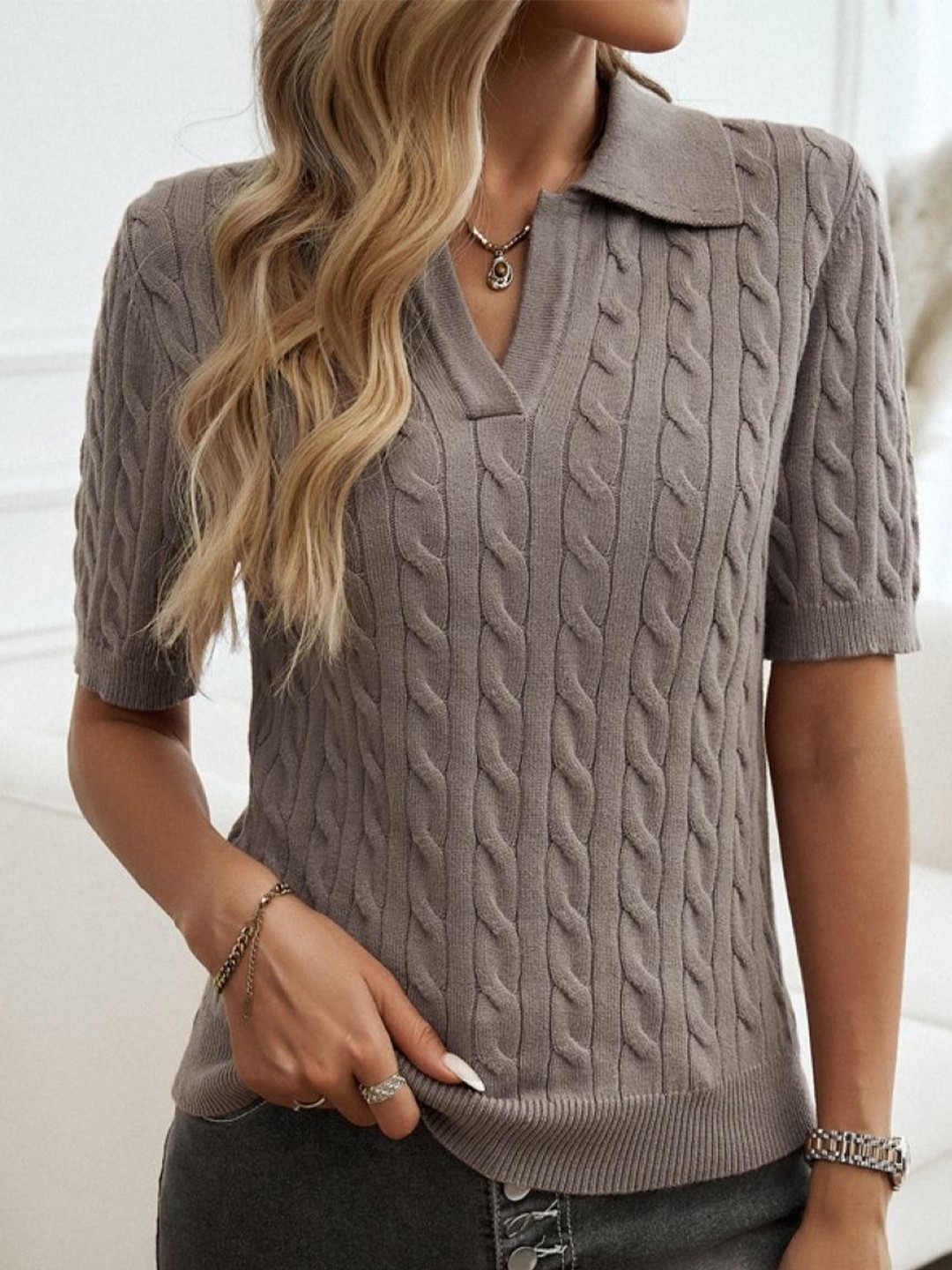 

KPOP Top, Grey
