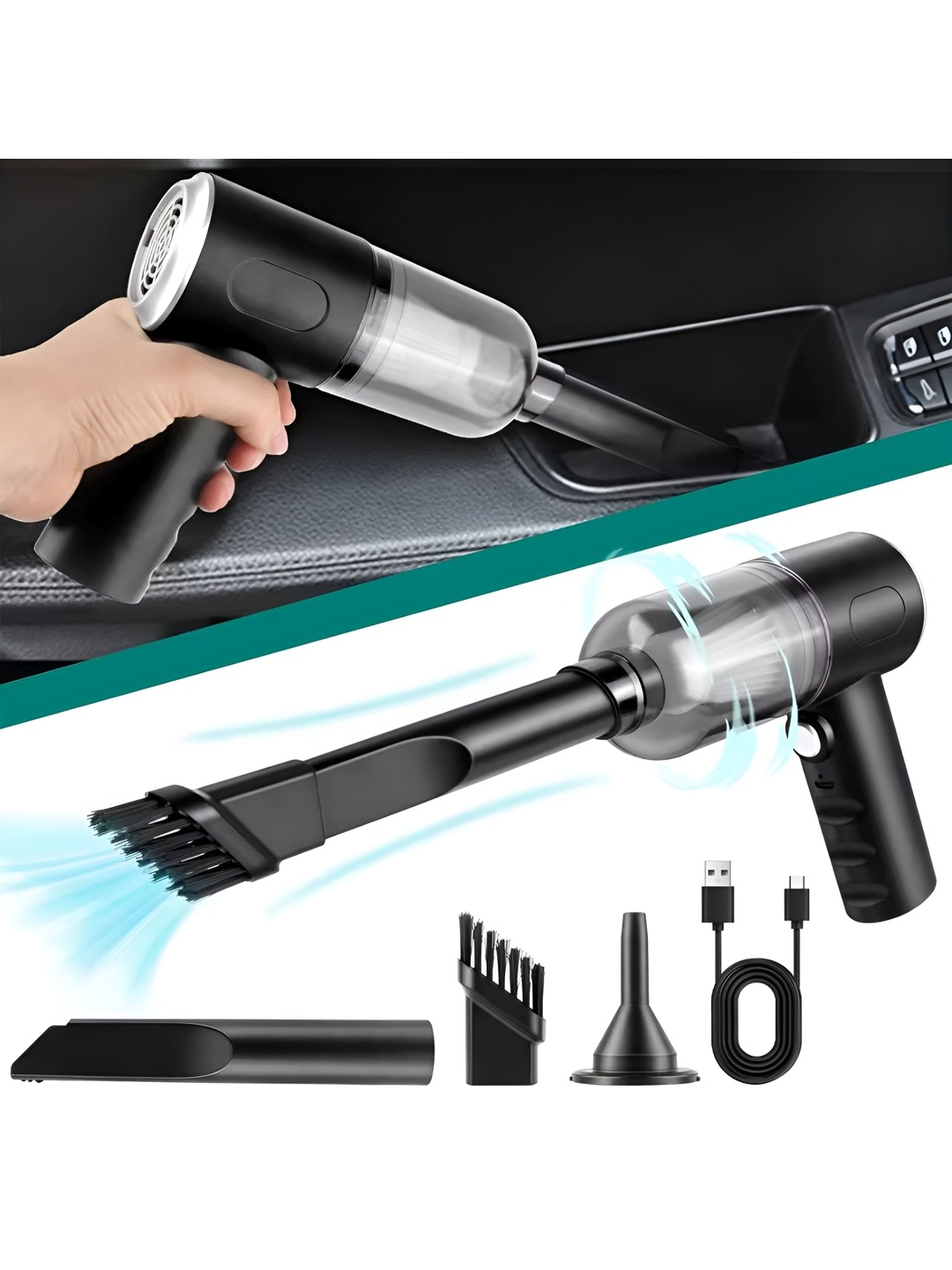 

Adbeni Black Electric Nail Drill Professional Cleaner