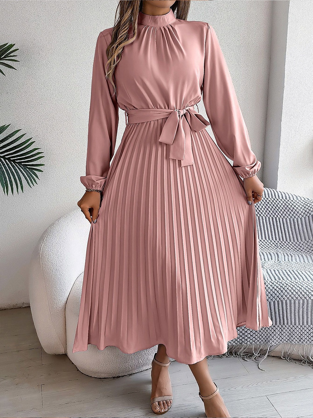 

HERE&NOW Print A-Line Dress, Pink