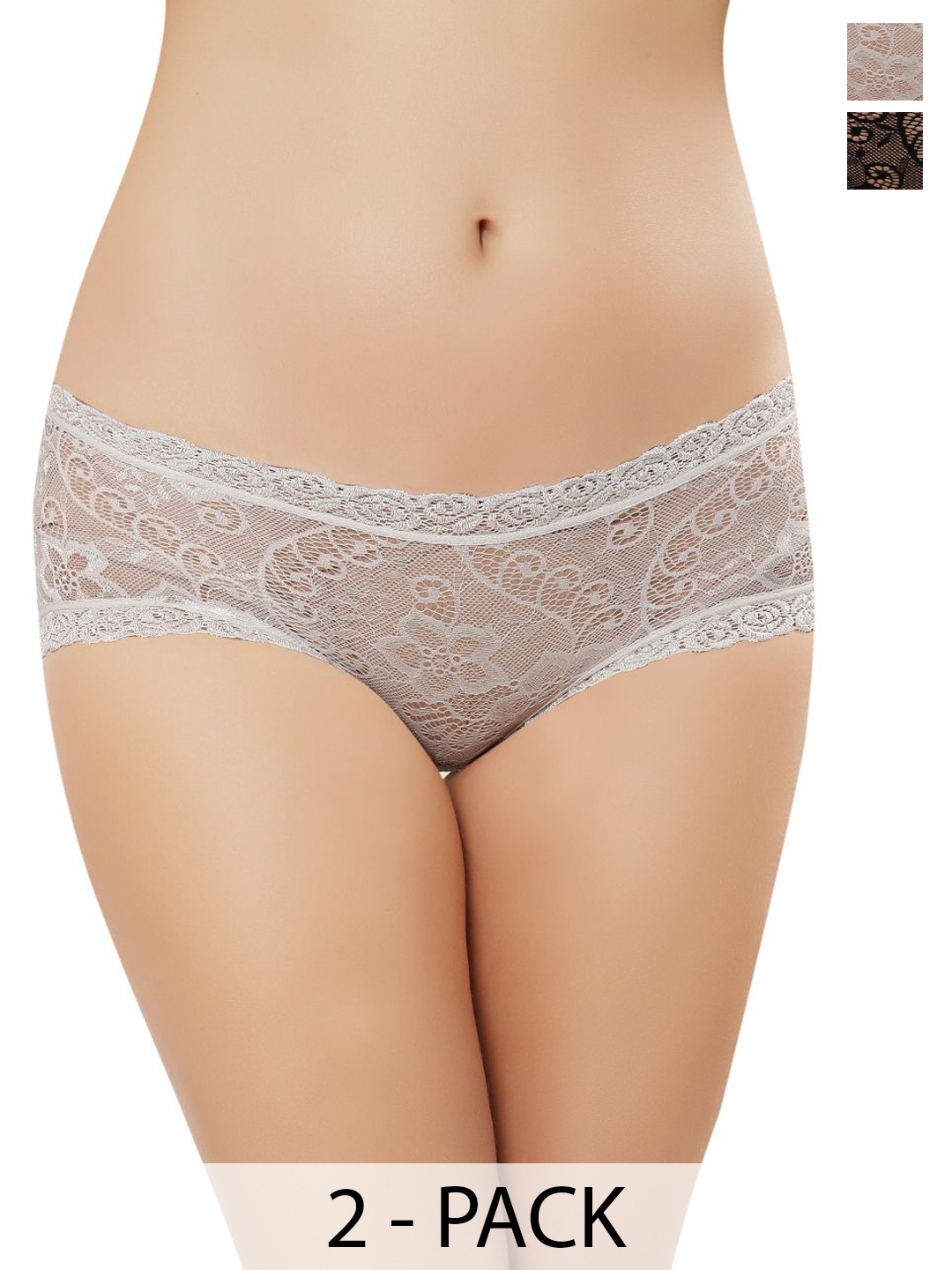 

Bella Voste Pack Of 2 Low-Rise Anti-Odour Bikini Briefs, White