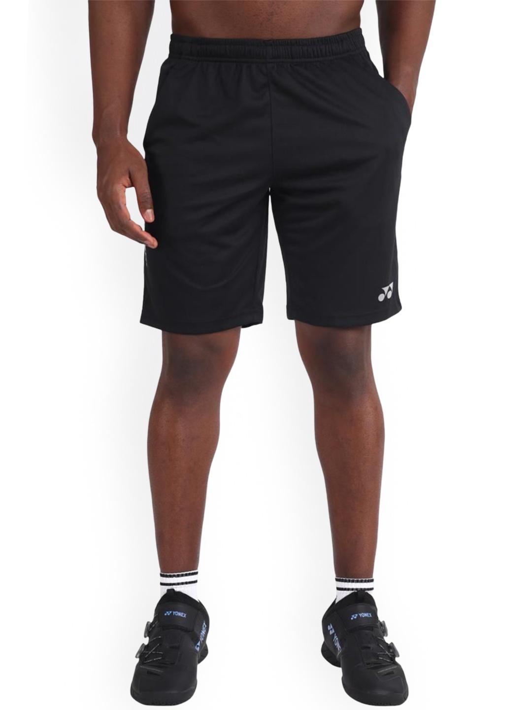 

YONEX Men Solid Sports Shorts, Black