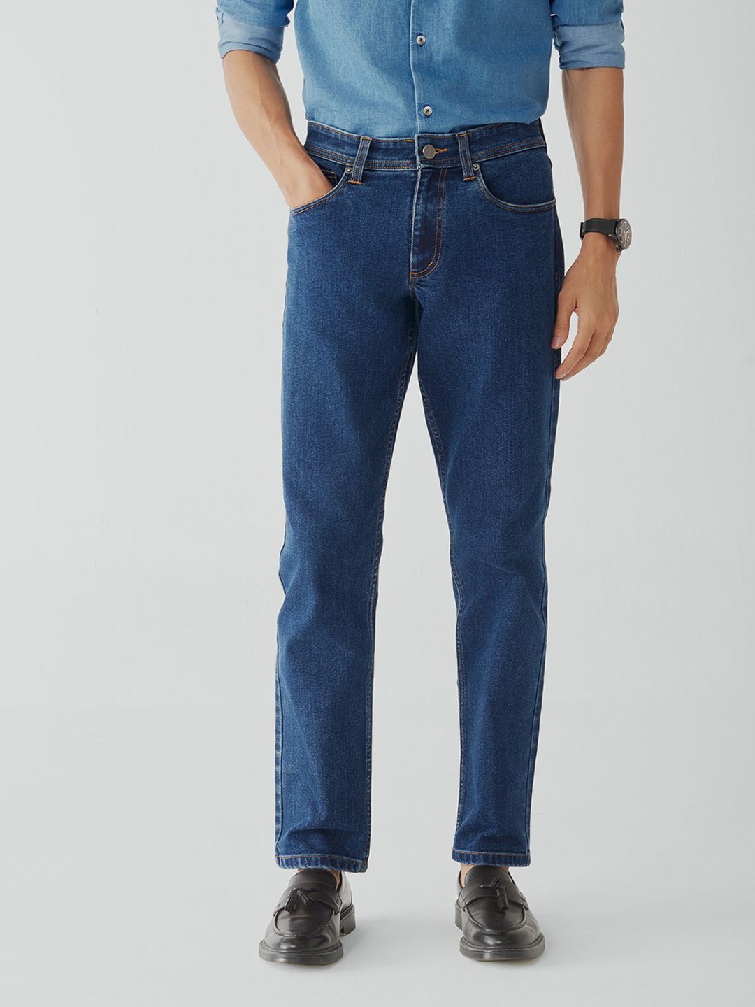 

Andamen Men Original Jeans, Navy blue