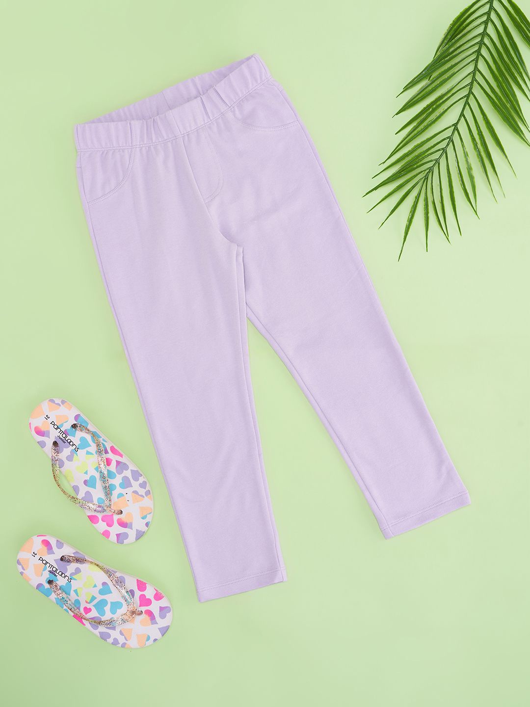 

Pantaloons Junior Girls Mid-Rise Track Pants, Purple