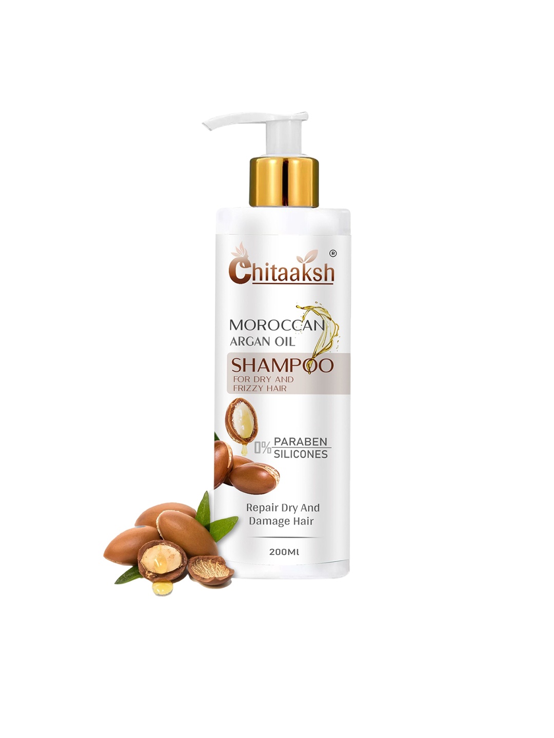 

Chitaaksh Moroccan Argan Shampoo 200 ml, White