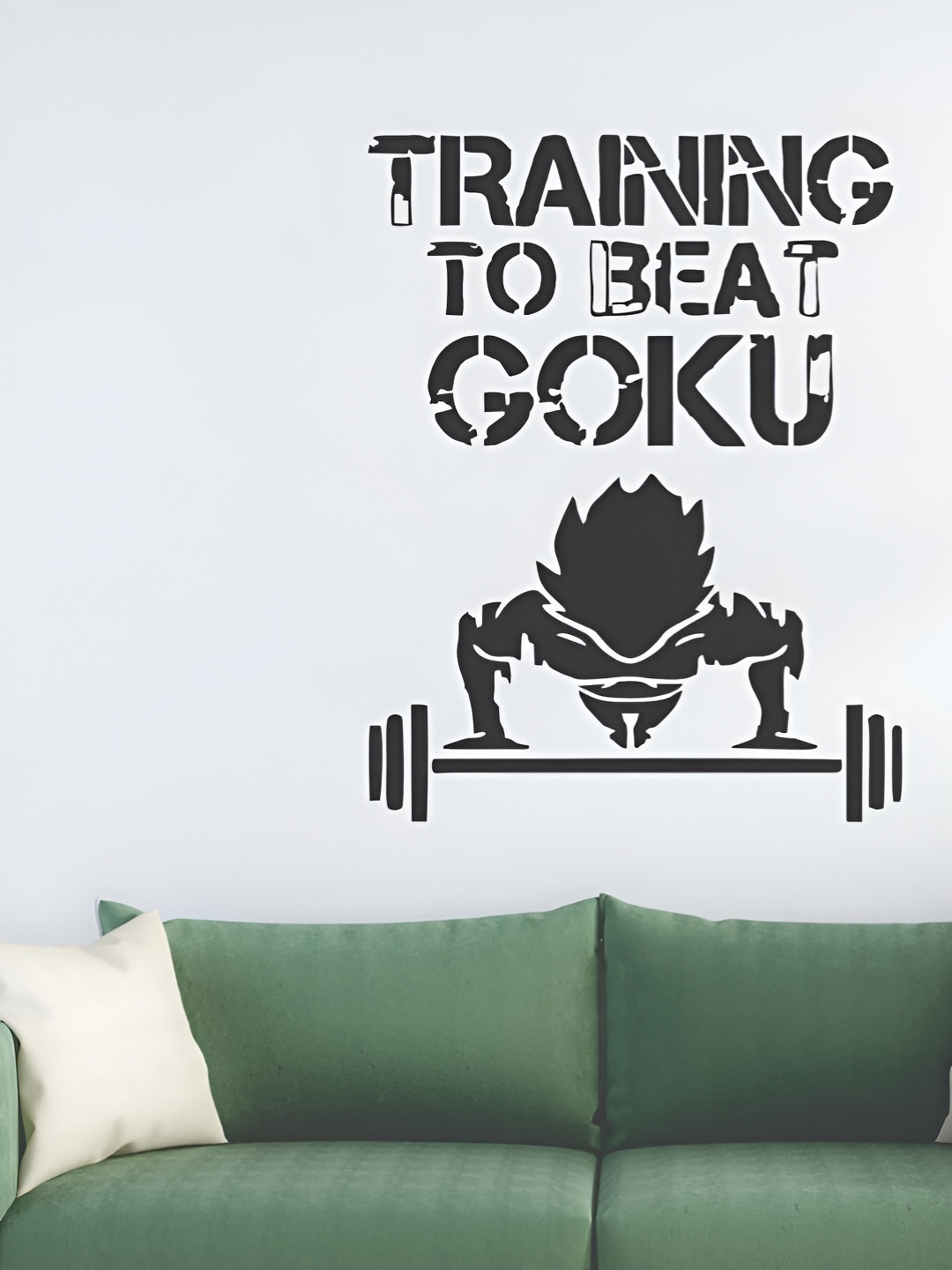 

CVANU Black Printed Self-Adhesive Wall Sticker