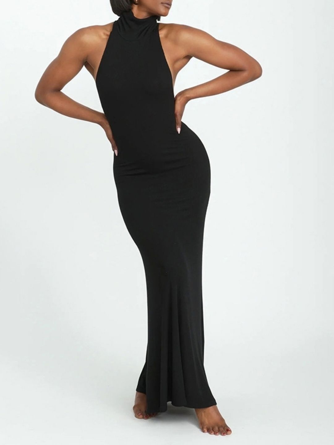 

KPOP Women Bodycon Maxi Dress, Black