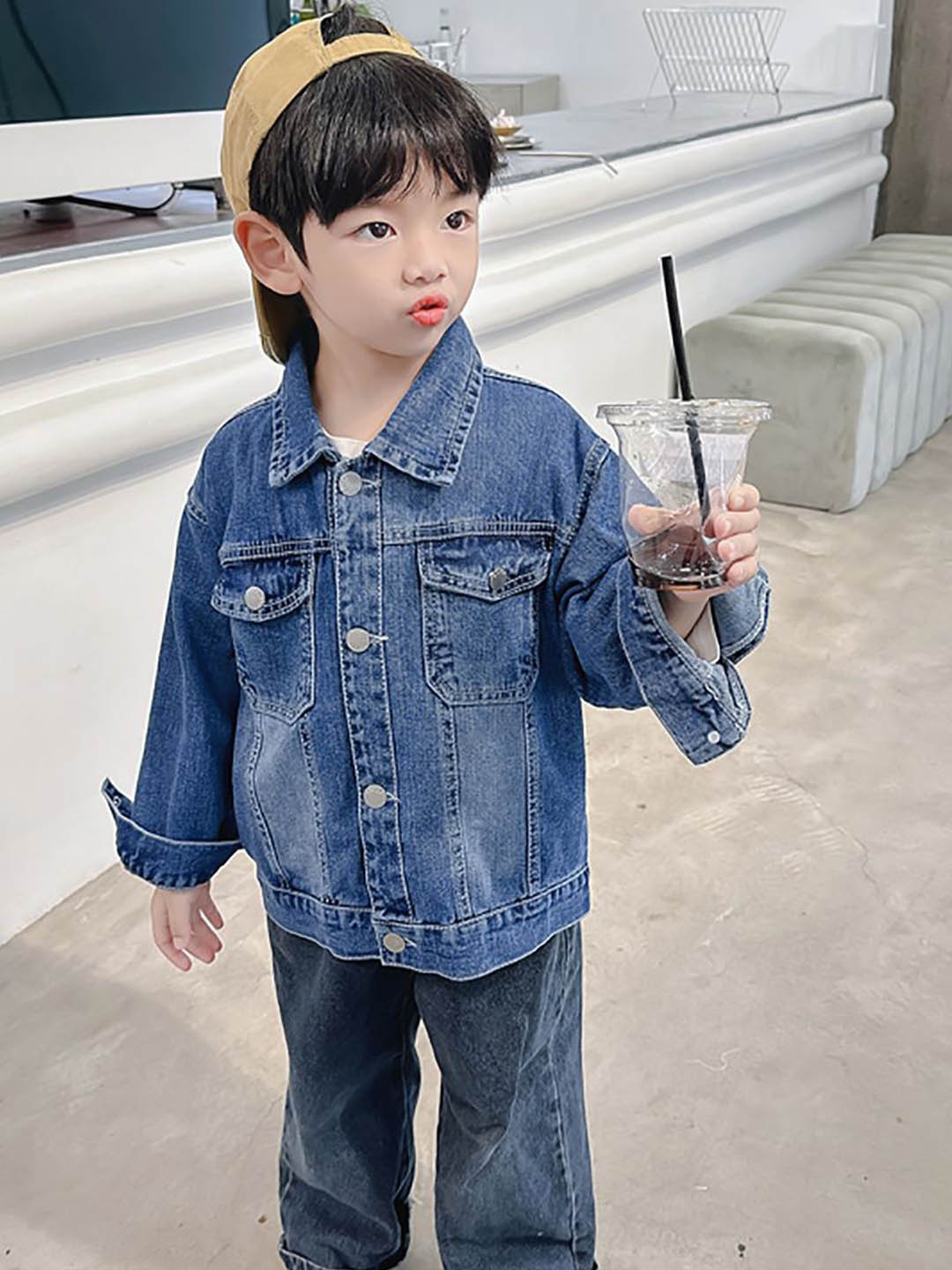 

StyleCast x Revolte Girls Outdoor Denim Jacket, Blue