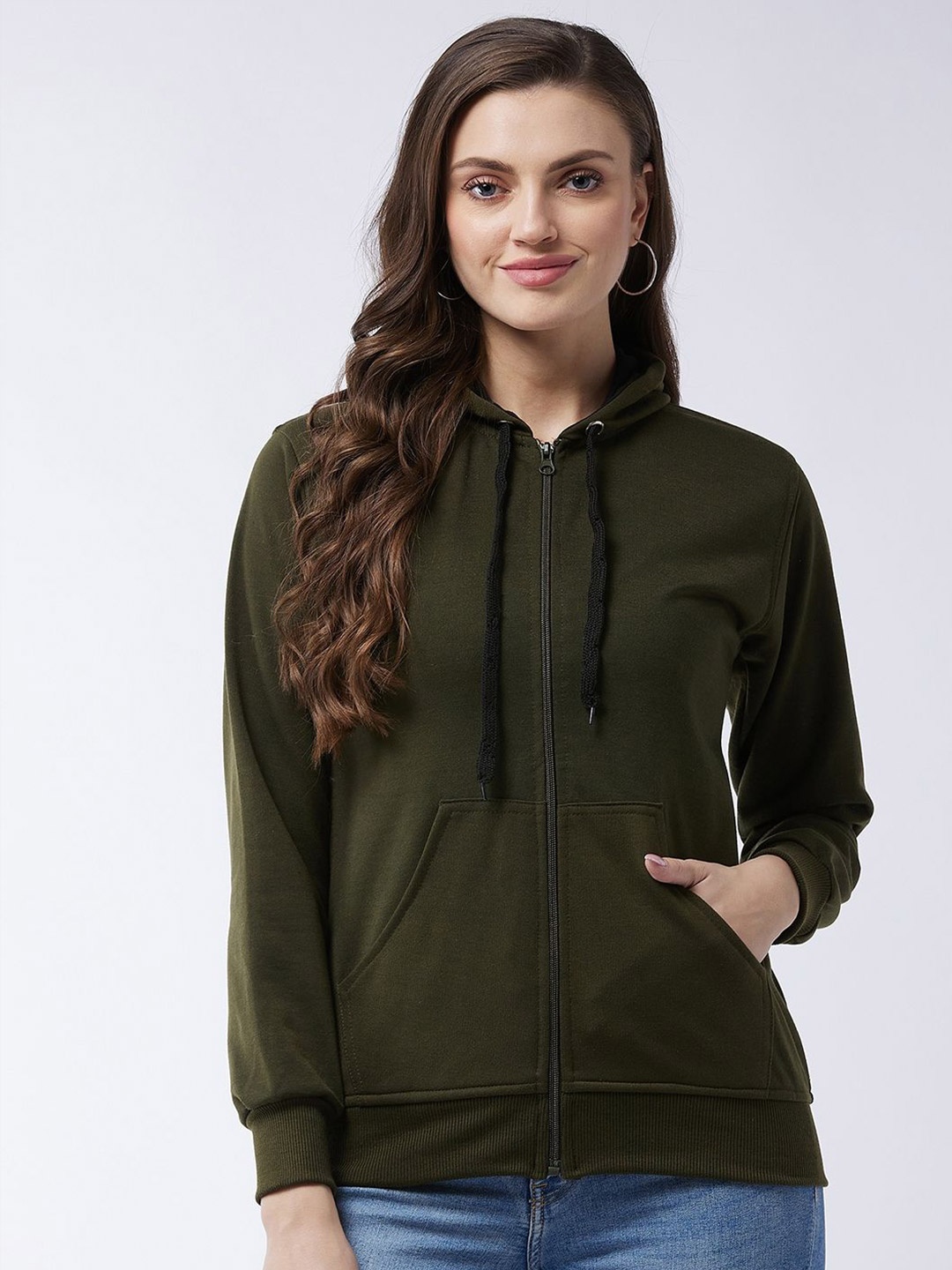 

PIVL Women Hooded Sweatshirt, Olive