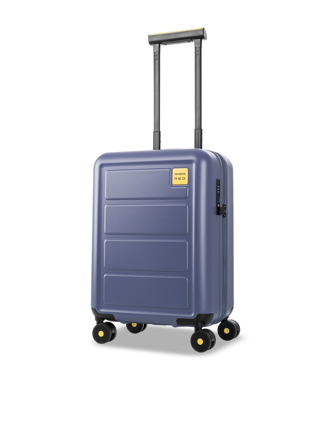 

Samsonite RED TOIIS L Textured Expandable Hard-Sided Cabin Trolley Bag, Blue