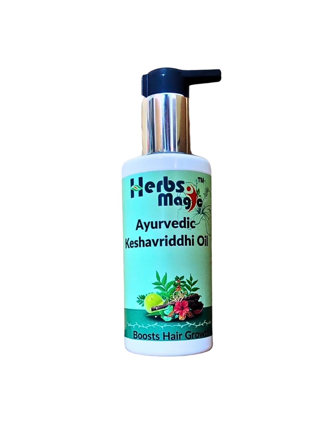 

Herbs Magic Ayurvedic Keshavriddhi Hair Oil With Bringharaj & Hibiscus- 50ml, Green