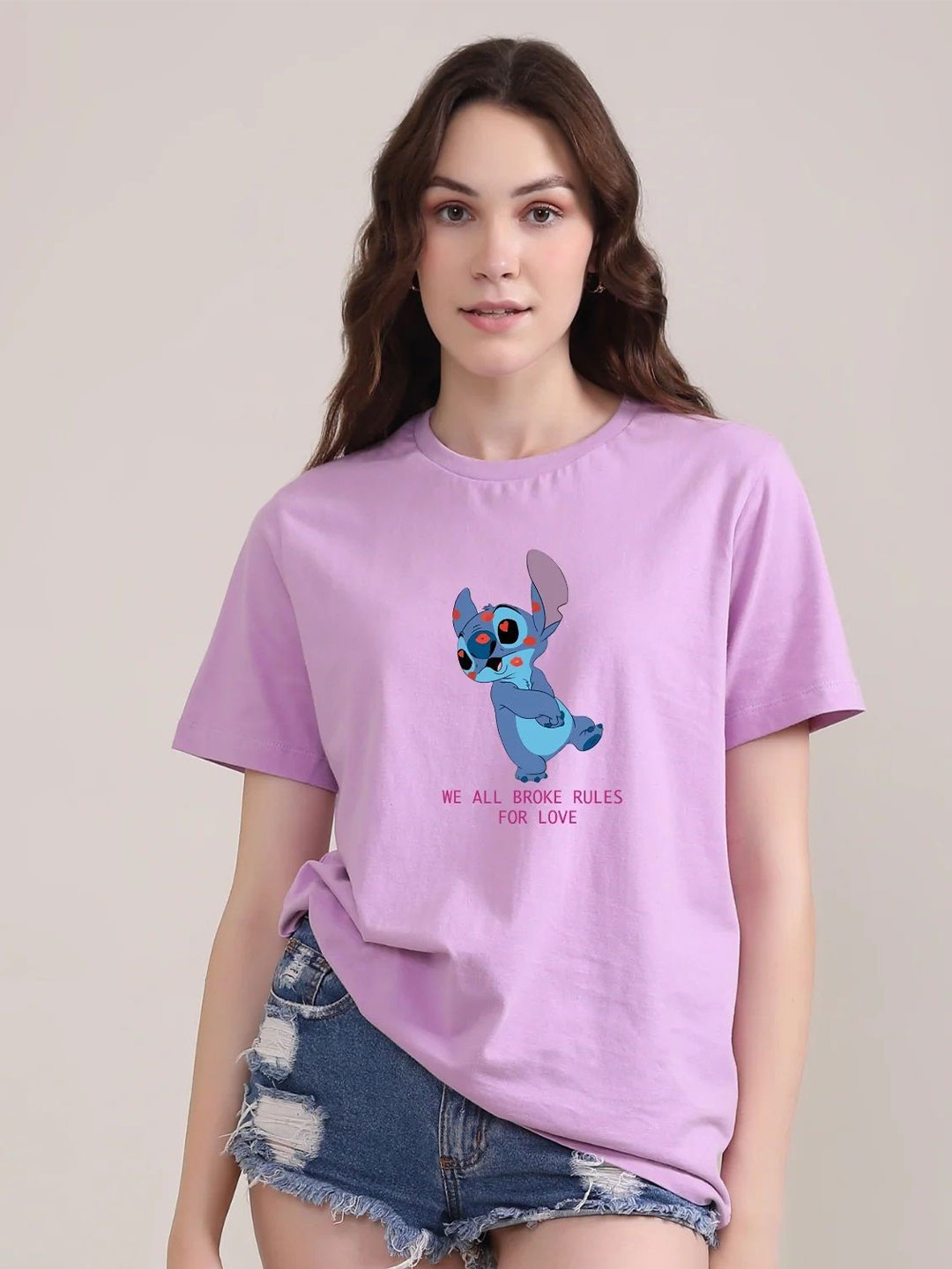 

BOTNIA Unisex Graphic Printed T-shirt, Lavender
