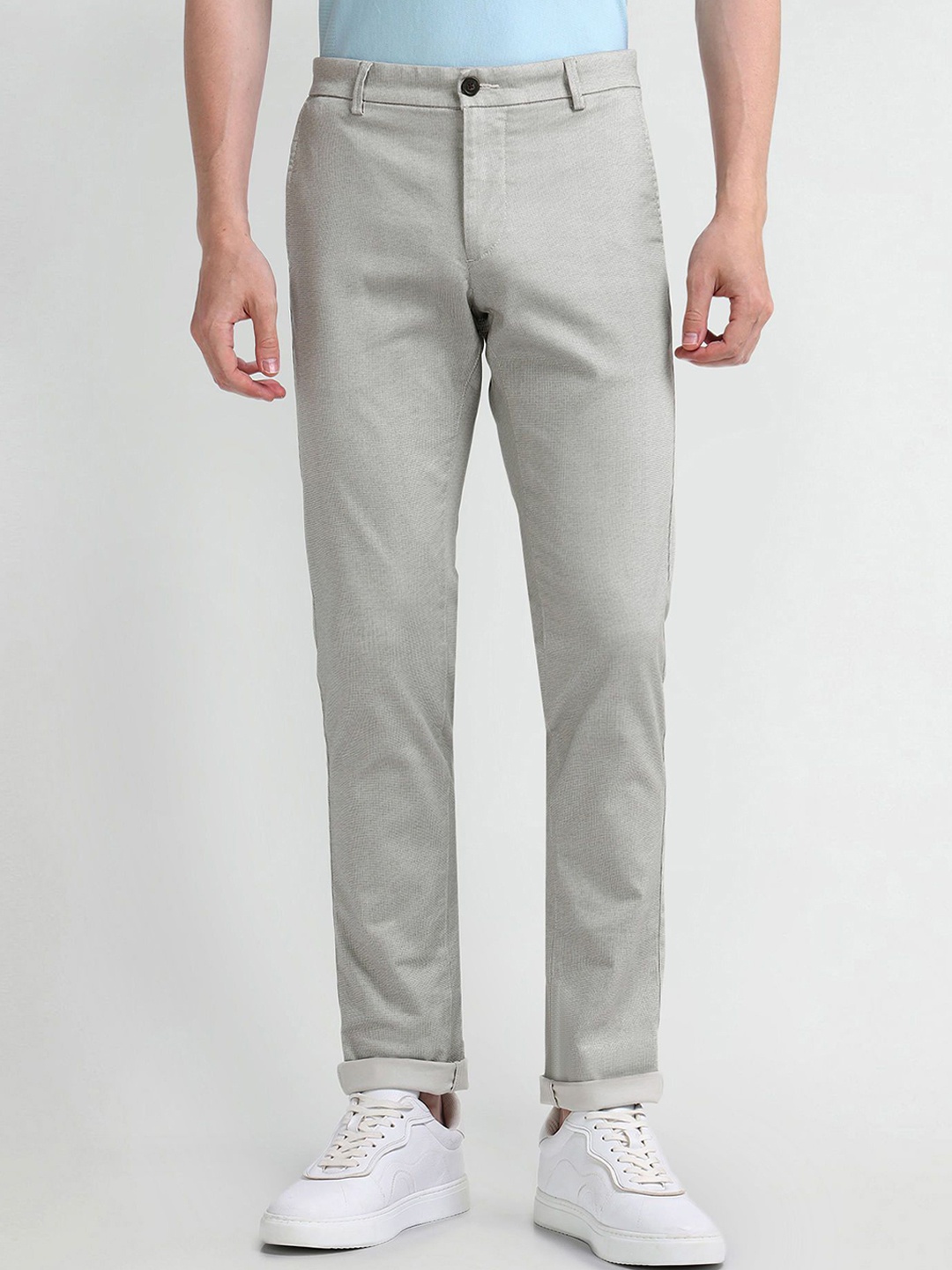 

Arrow Sport Men Urban Slim Slim Fit Trousers, Grey