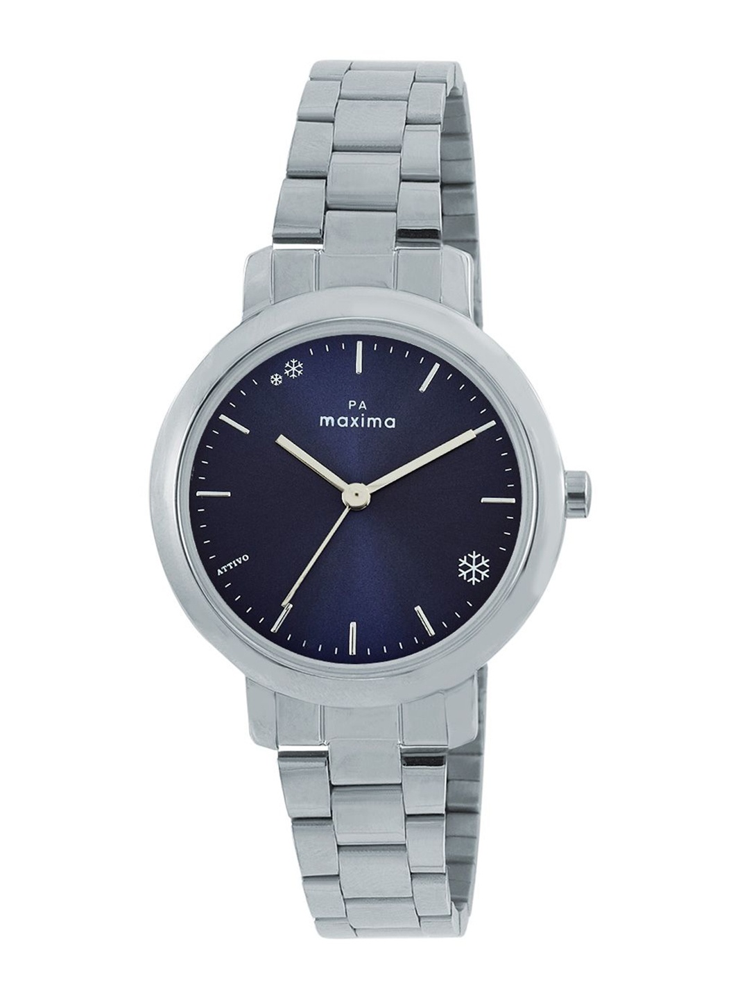 

maxima Women Dial & Stainless Steel Straps Analogue Watch 60781CMLI, Blue