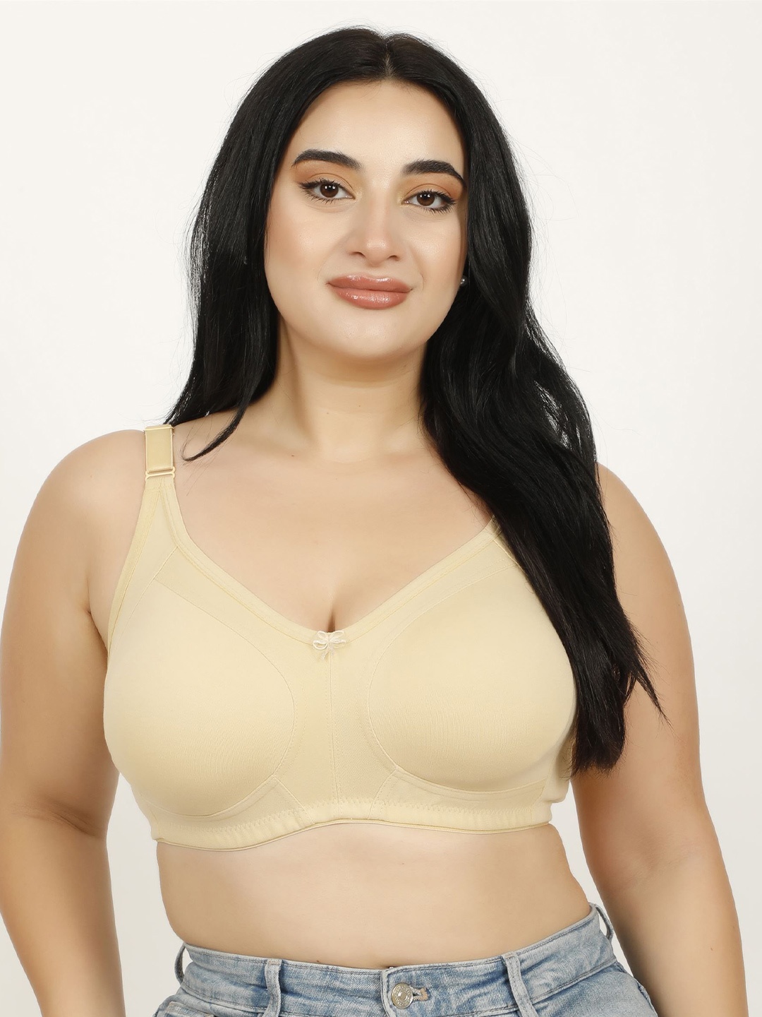 

Hill Islands Plus Size Skin Lightly Padded Bra, Beige