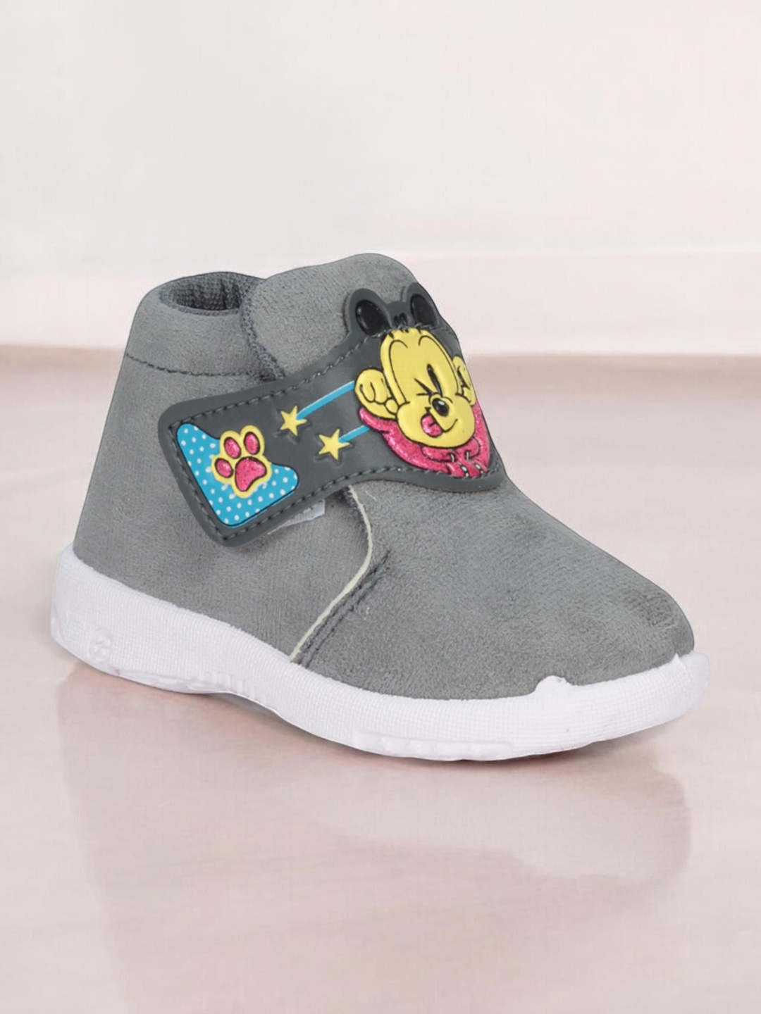 

Lil Lollipop Unisex Kids Woven Design Sneakers, Grey