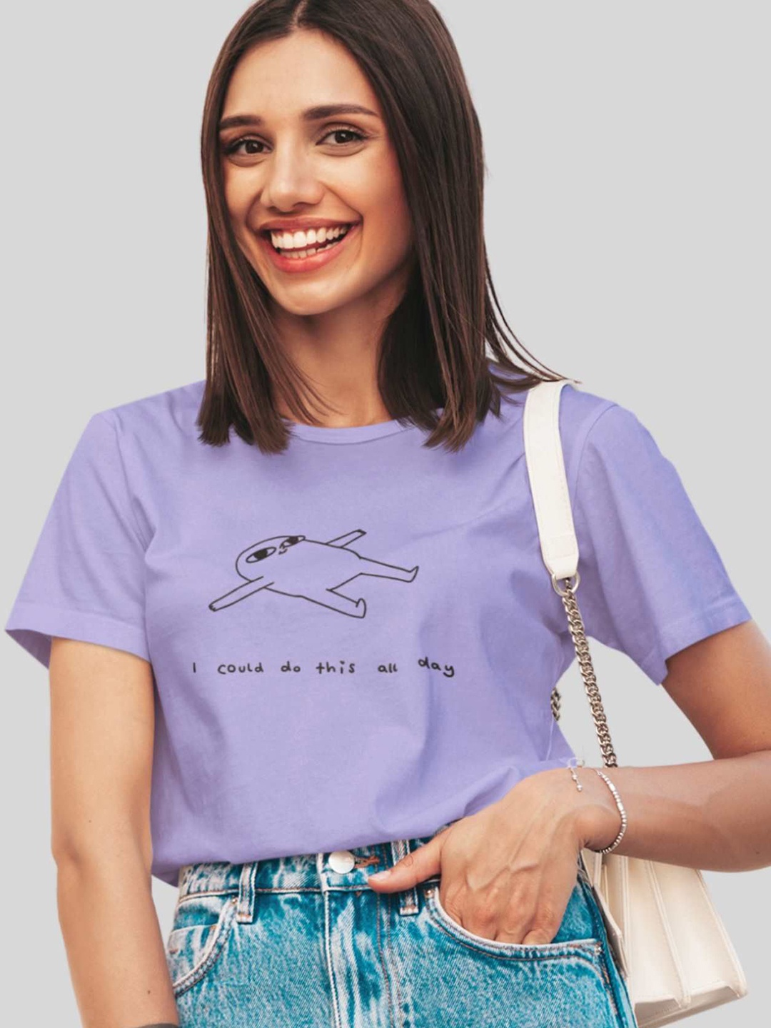 

BOTNIA Unisex Graphic Printed T-shirt, Purple
