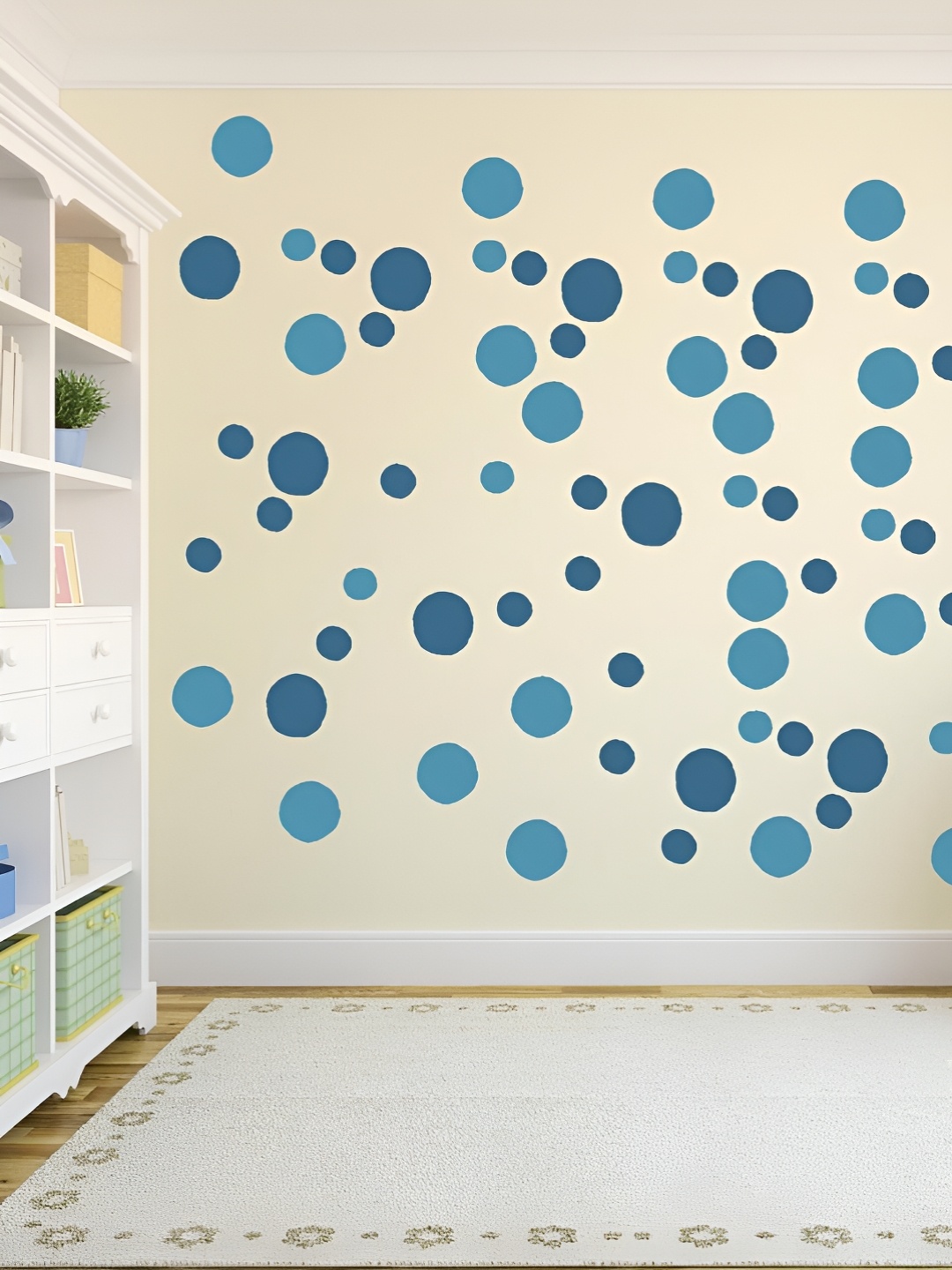 

CVANU Blue 104 Pieces Self-Adhesive Wall Sticker