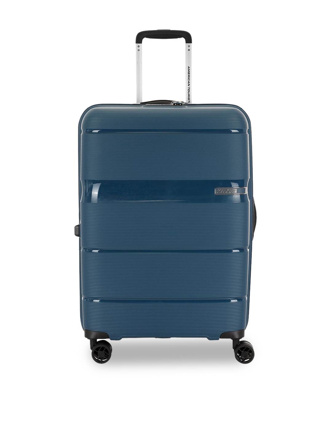 

AMERICAN TOURISTER Linex Textured Hard-Sided Trolley Bag, Blue