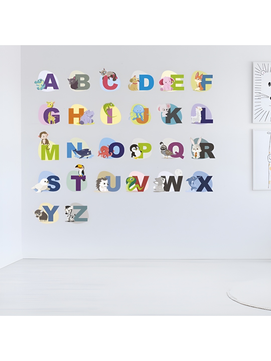 

CVANU Yellow & Blue Printed Self-Adhesive Wall Sticker