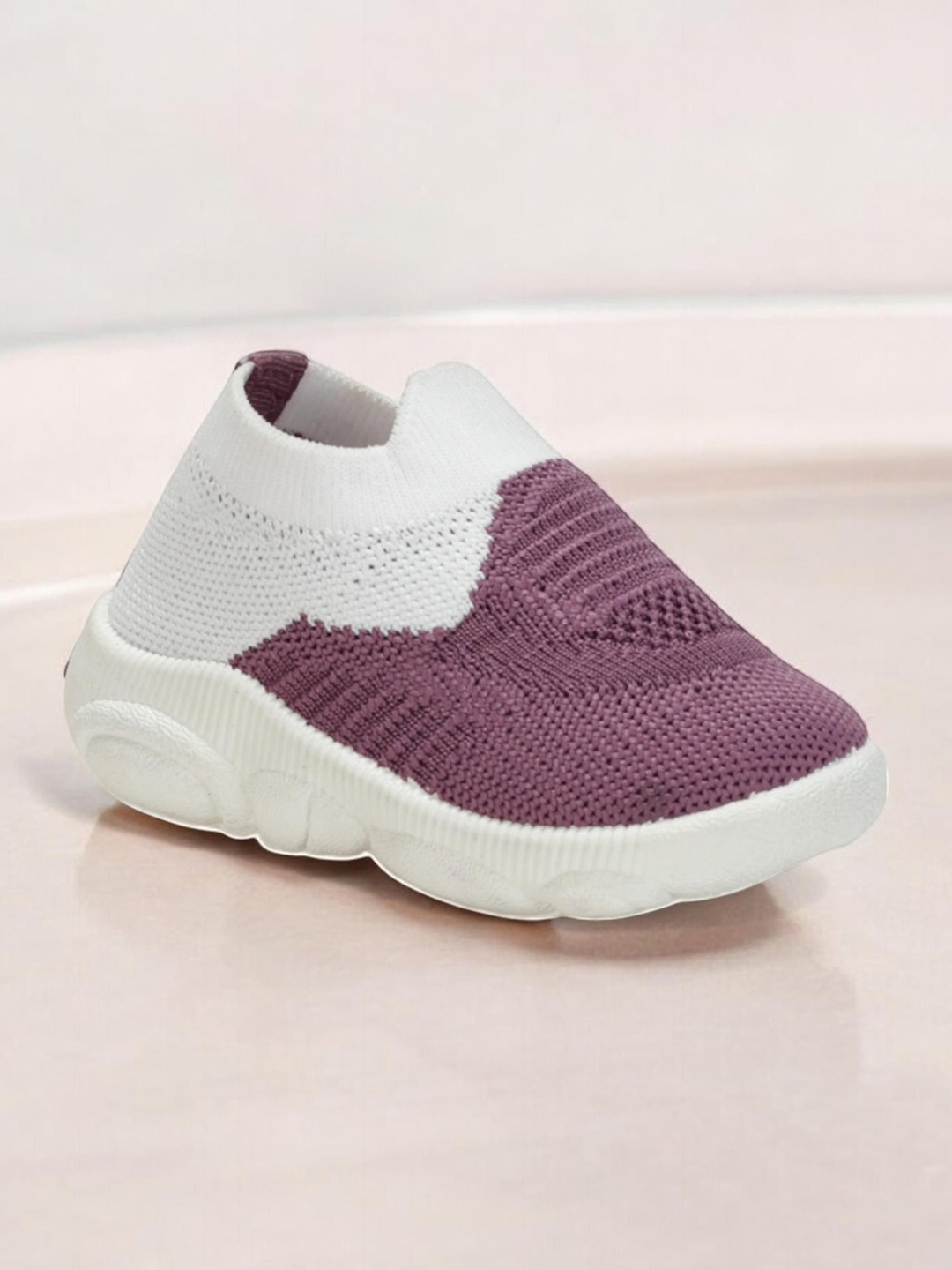 

Lil Lollipop Unisex Kids Colourblocked Slip-On Sneakers, Purple