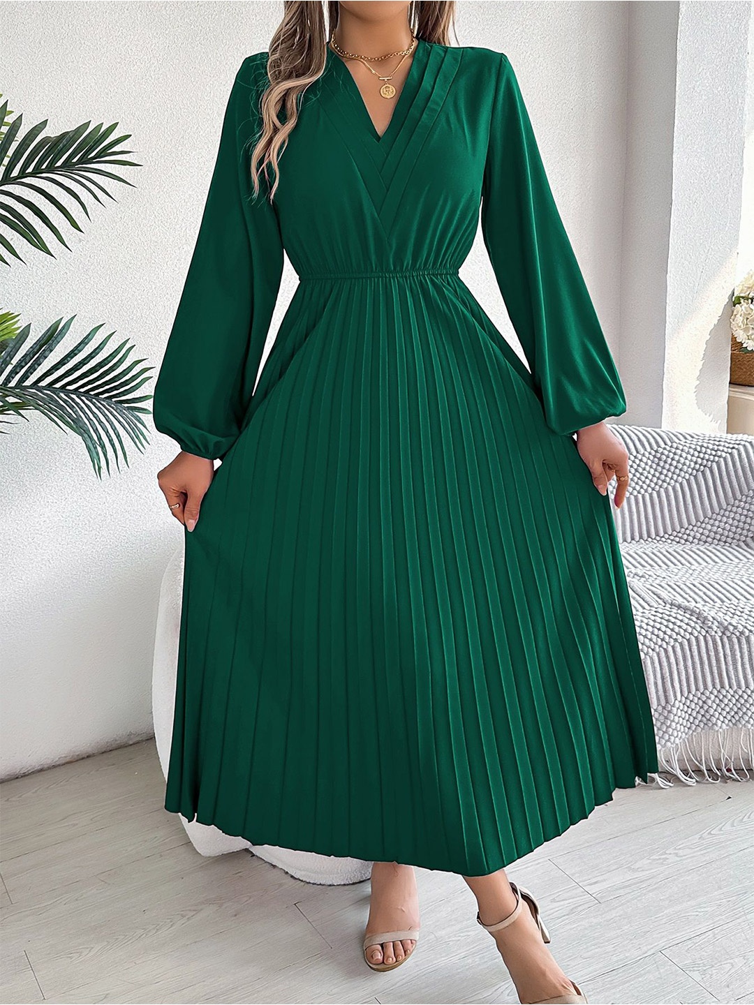 

HERE&NOW Women Maxi Dress, Green