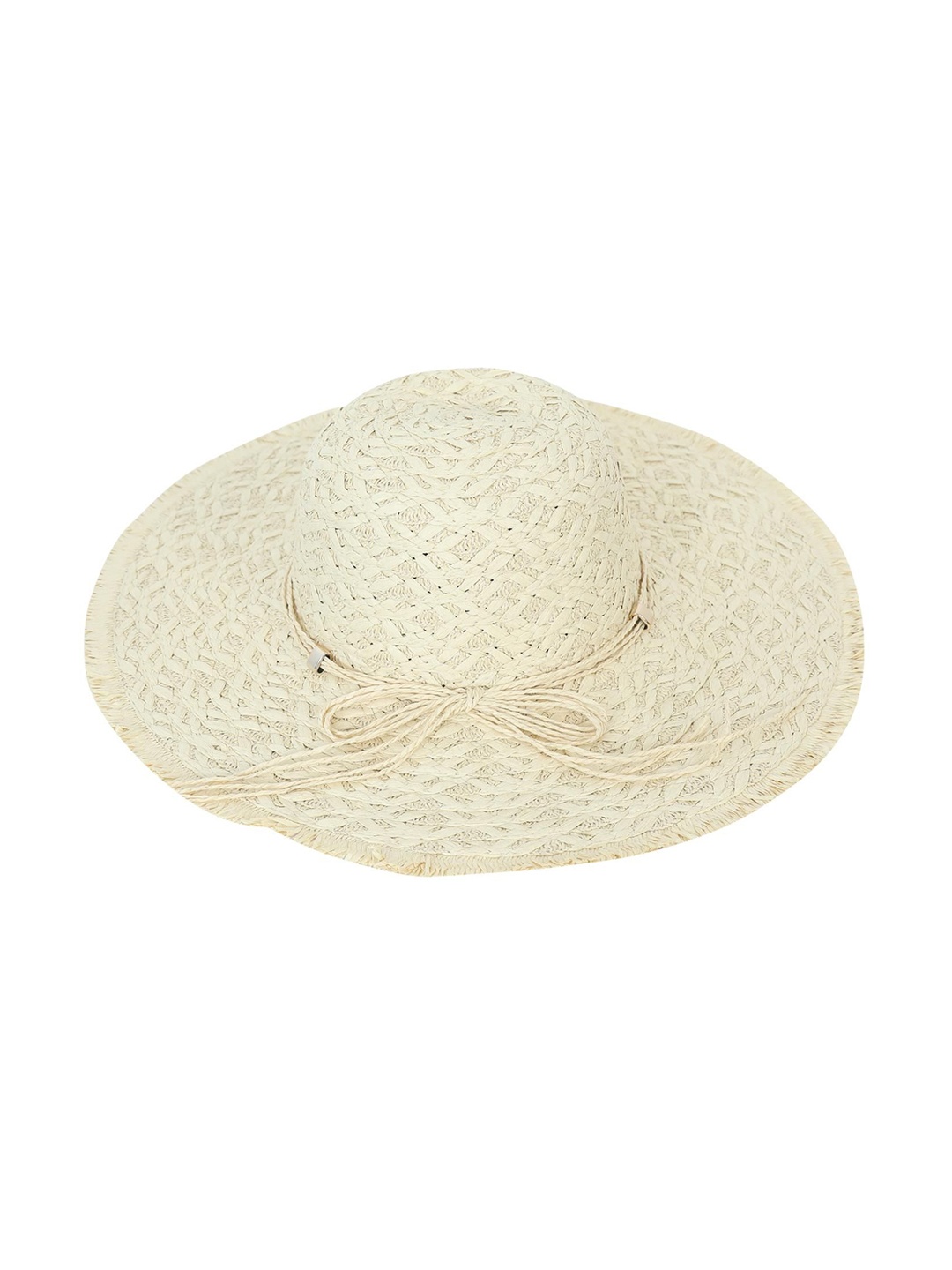 

FabSeasons Women Beige Self Design Sun Hat