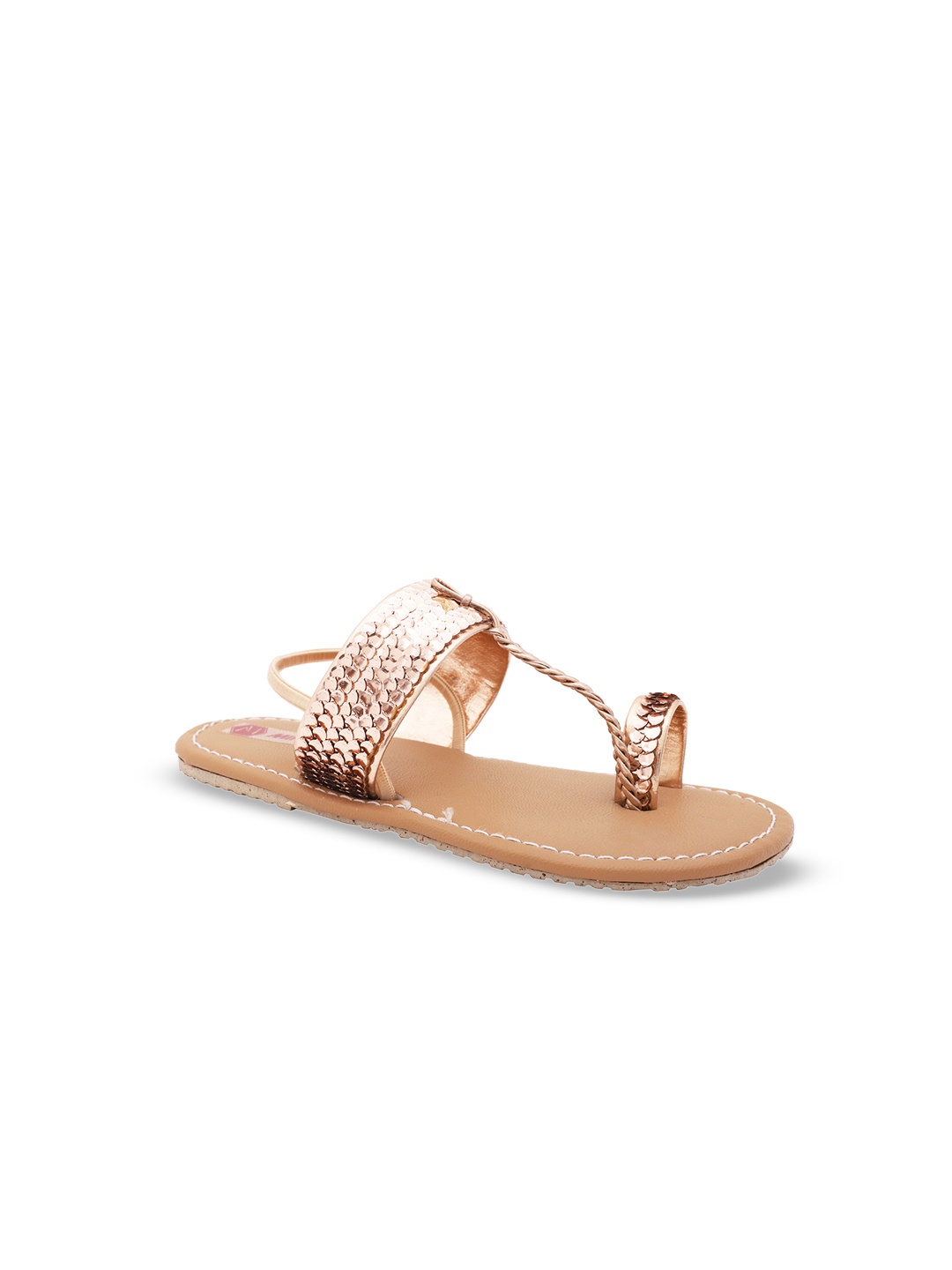 

Minesole Girls PU Flatforms, Rose gold