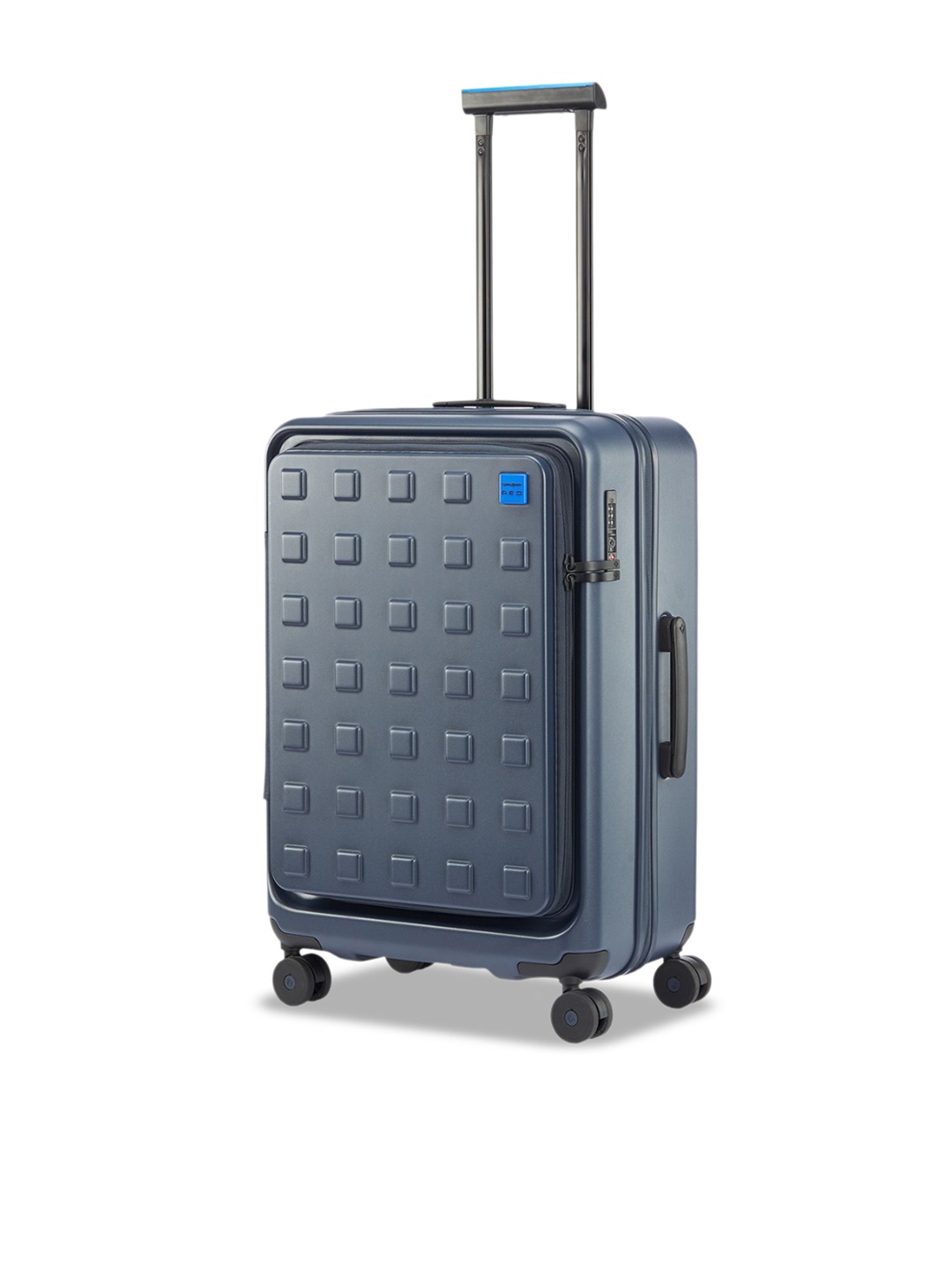 

Samsonite RED TOIIS M Textured Hard-Sided Trolley Bag, Blue