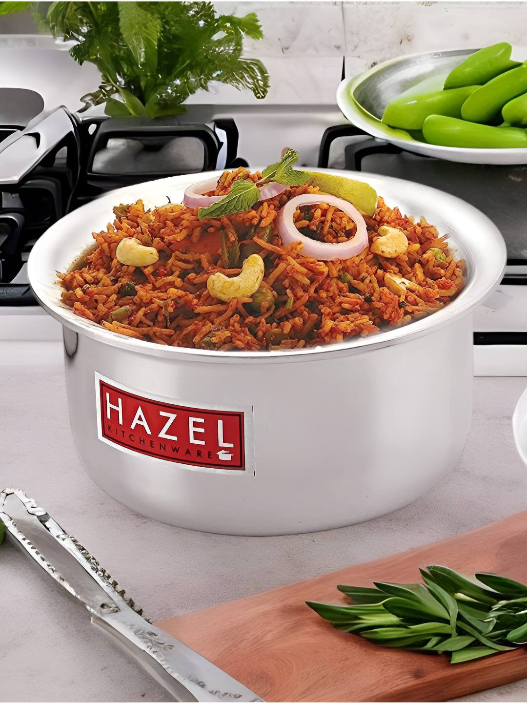 

HAZEL Silver-Toned Tope Flat Bottom Boiling Vessels 6000 ML