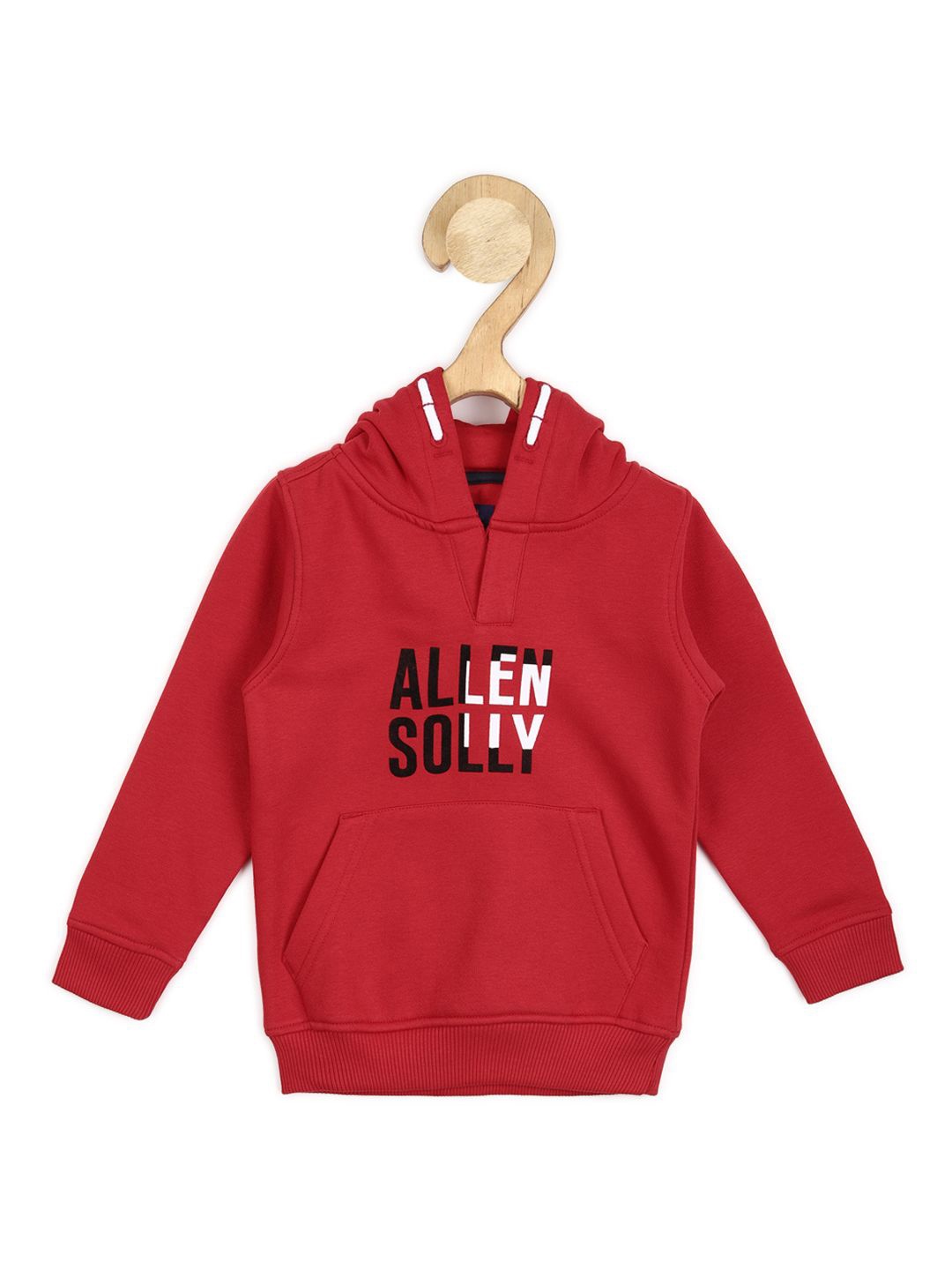 

Allen Solly Junior Boys Printed Hooded Sweatshirt, Red