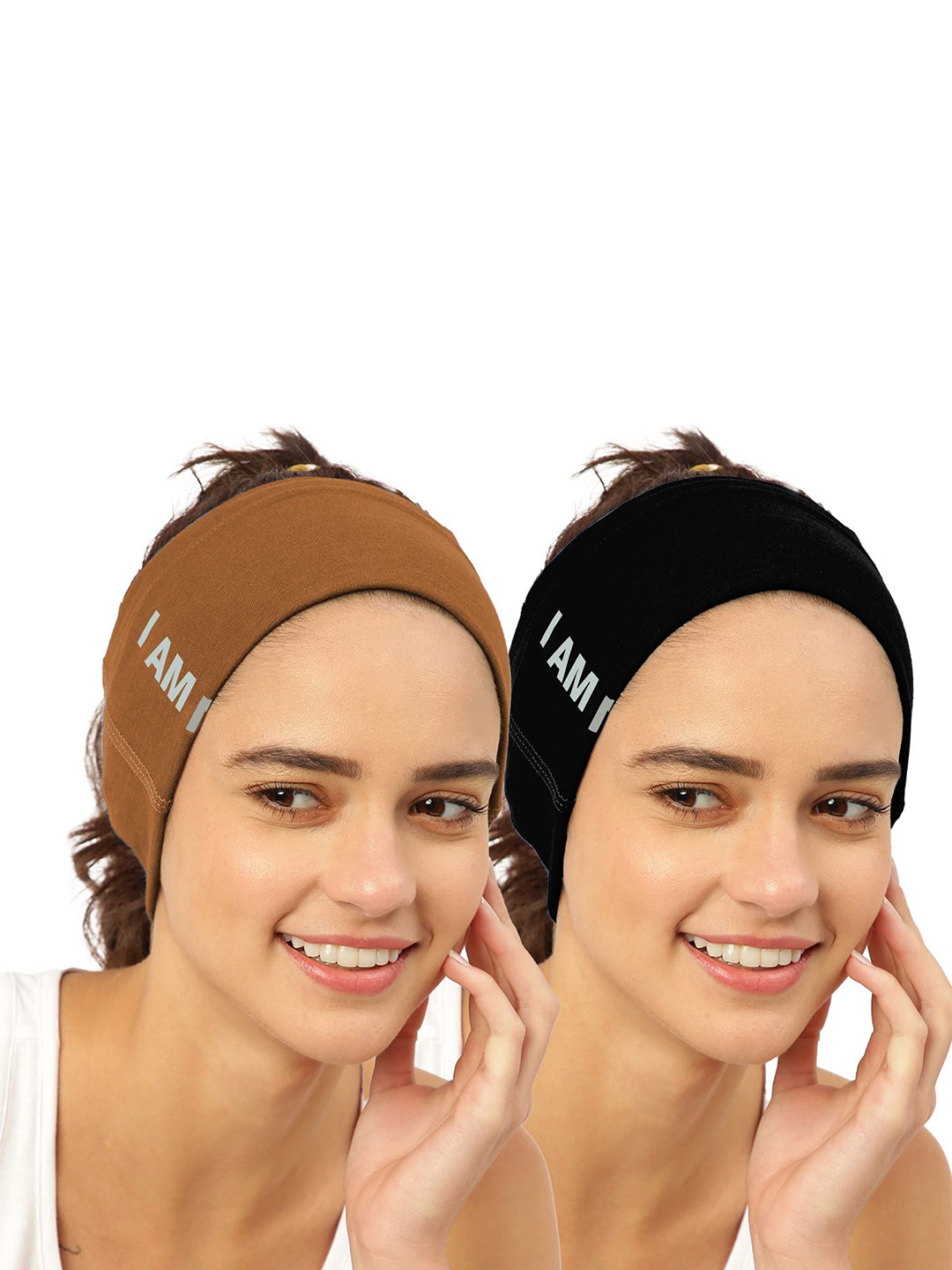 

FREECULTR Unisex Pack of 2 Bandana Headband, Black