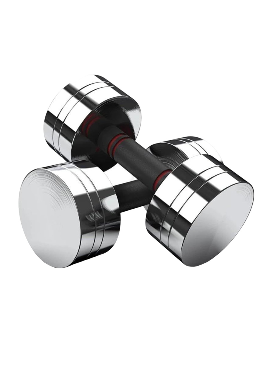 

HackerX Men Pack Of 2 Dumbbells Set - 4 kg, Silver