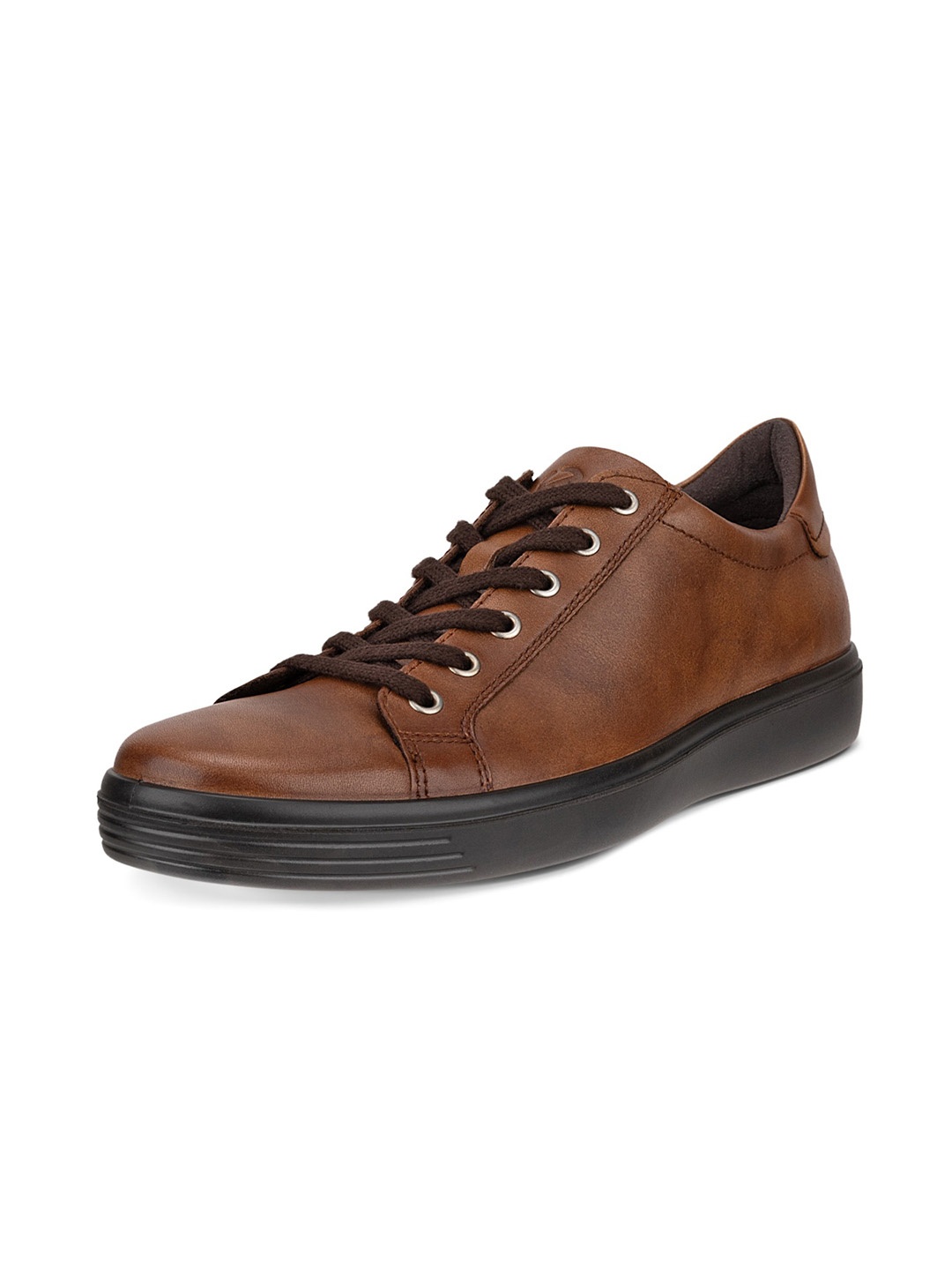 

ECCO Soft Classic Men Solid Regular Width Casual Leather Sneakers, Brown