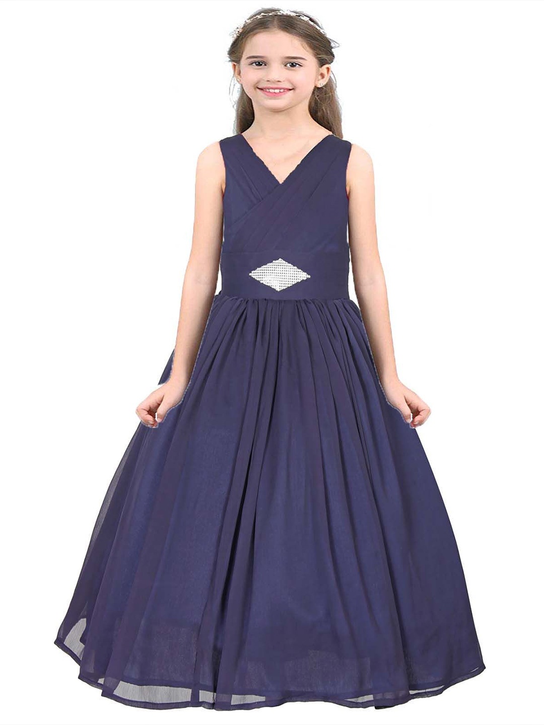 

Wish little Girls Maxi Dress, Navy blue