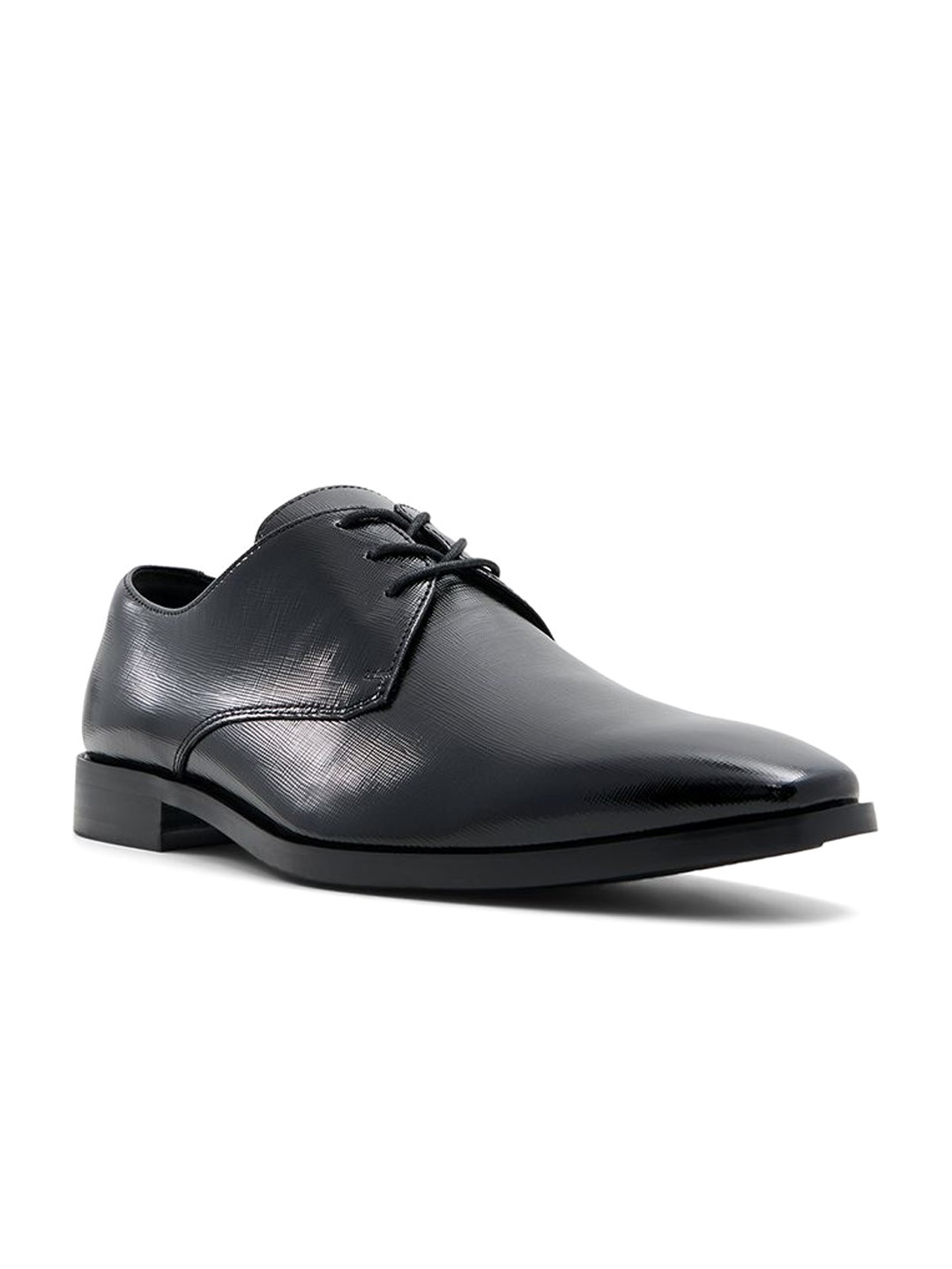 

ALDO Men Lace-Up Formal Derby Shoes, Black