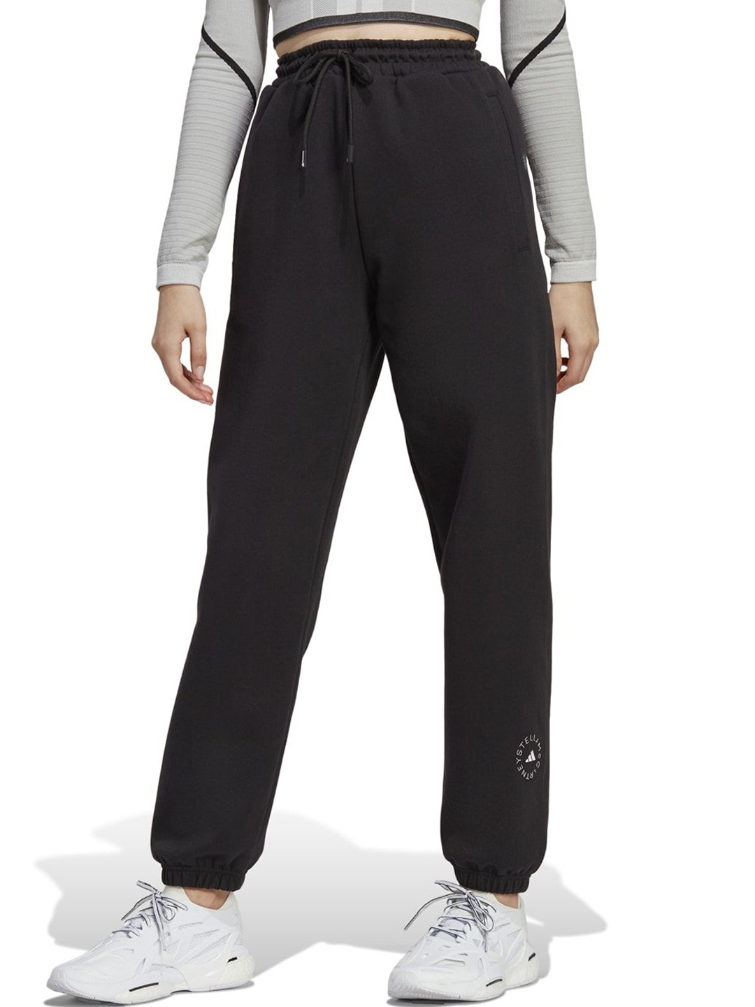 

ADIDAS Women Solid Asmc Mid-Rise Joggers, Black