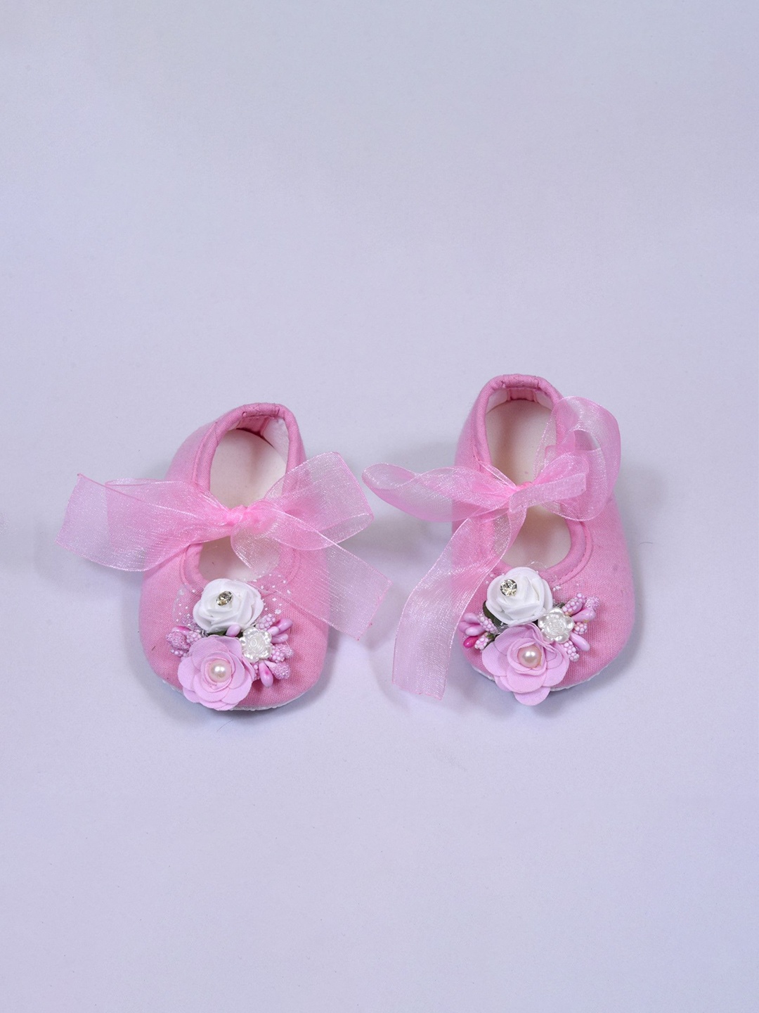 

BAESD Girls Cotton Booties, Pink