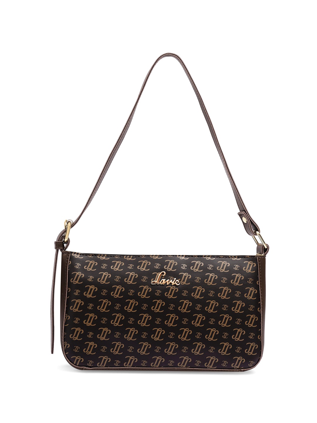 

Lavie Women Typography Printed Shoulder Bag, Brown
