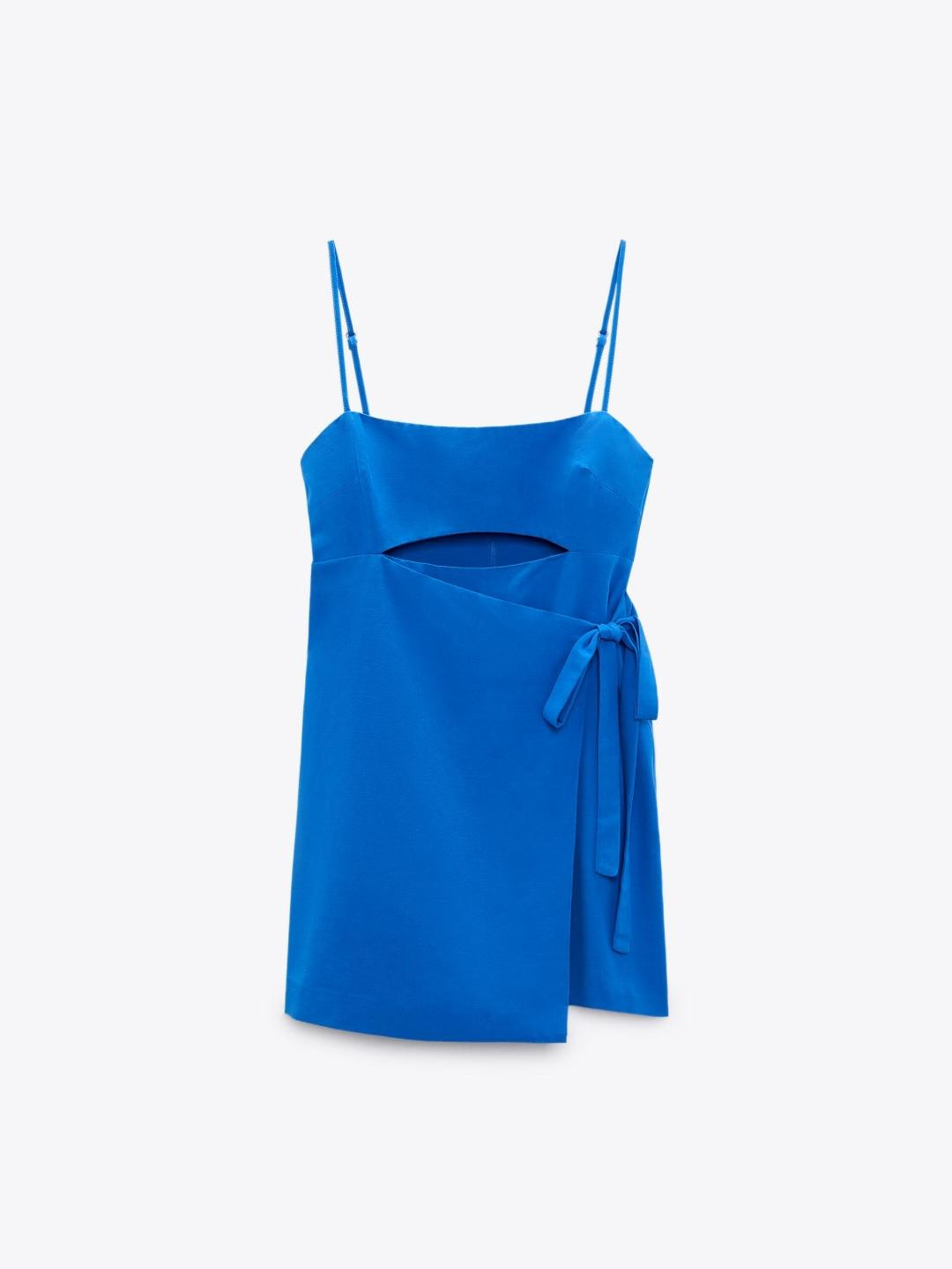 

ZARA Women Blue Dress