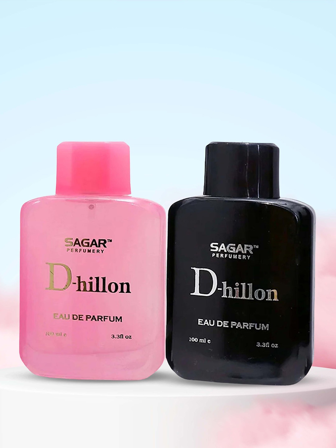 

SAGAR PERFUMERY Set Of 2 D-Hillon Pink & Black Eau De Perfume - 100ml Each