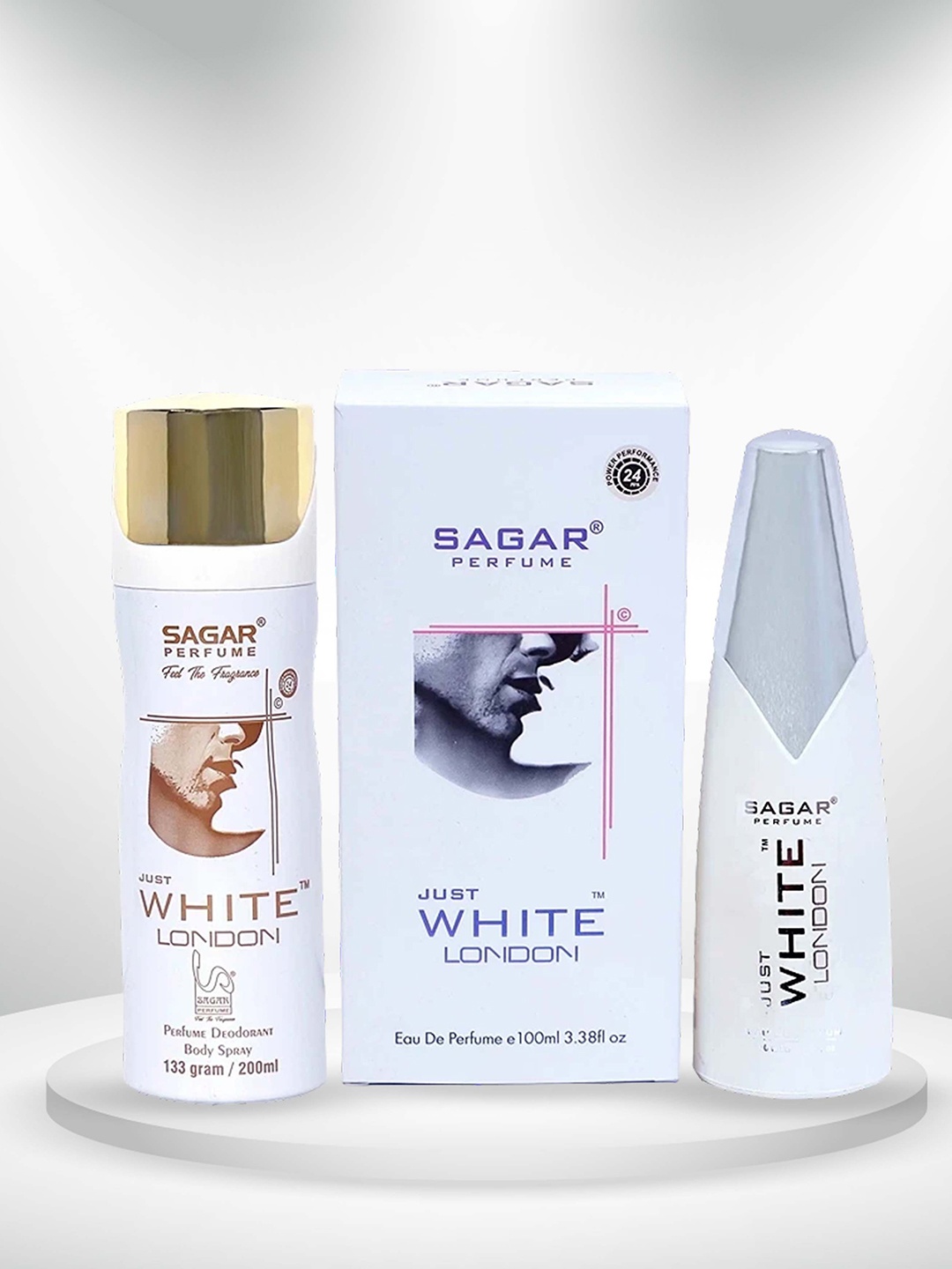 

SAGAR PERFUMERY Set Of 2 White London Eau De Parfum & Deodorant Spray