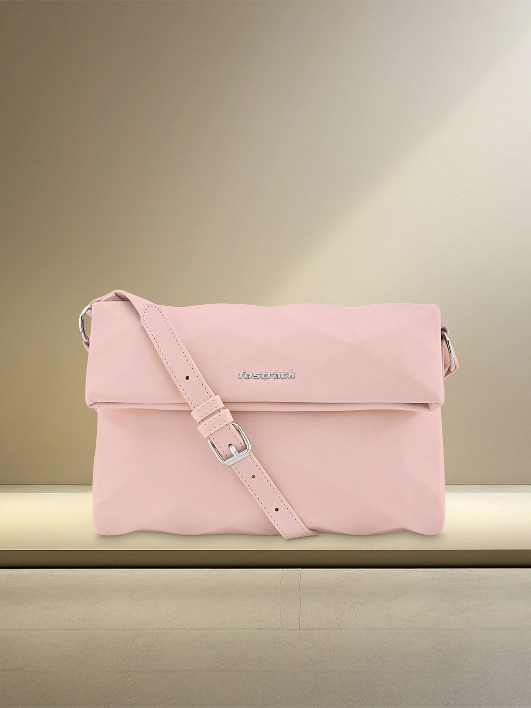 

Fastrack Women Structured Satchel Bag, Pink