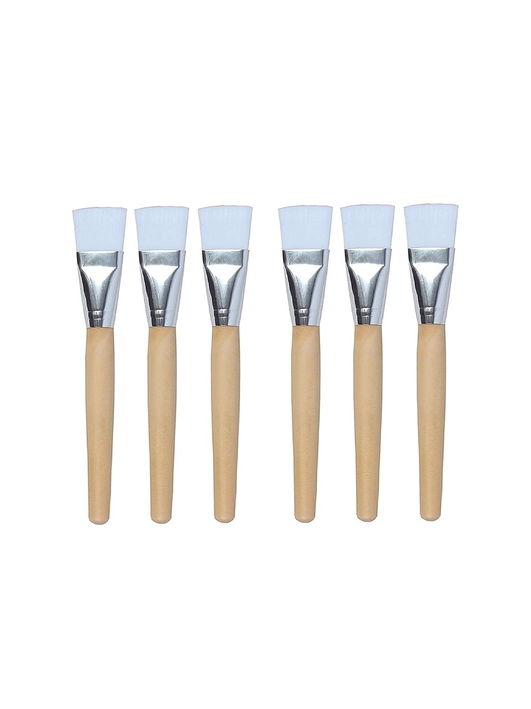 

Rsentera Set Of 6 Professional Face Pack & Facial Bleach Brush, Brown