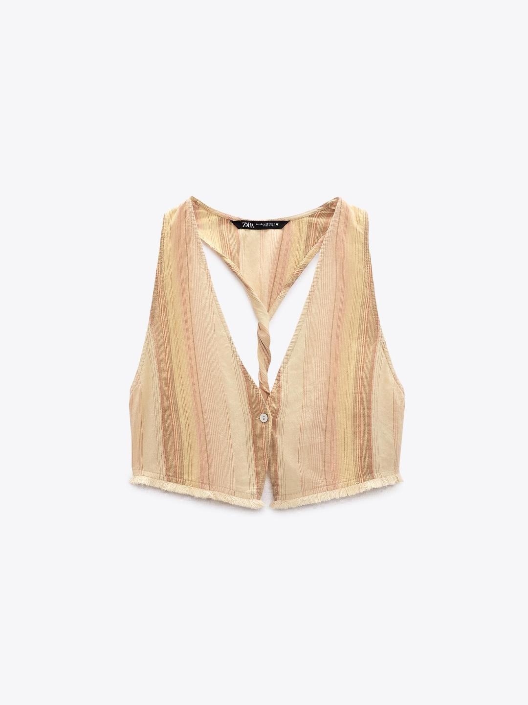 

ZARA Women Waistcoat, Na